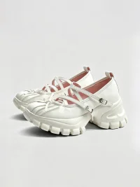 In lucky | Platform Mary Jane Flats