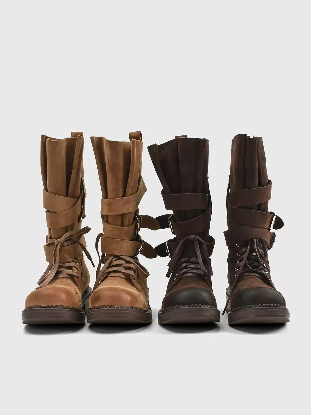 In lucky | Round Toe Western Biker Boots