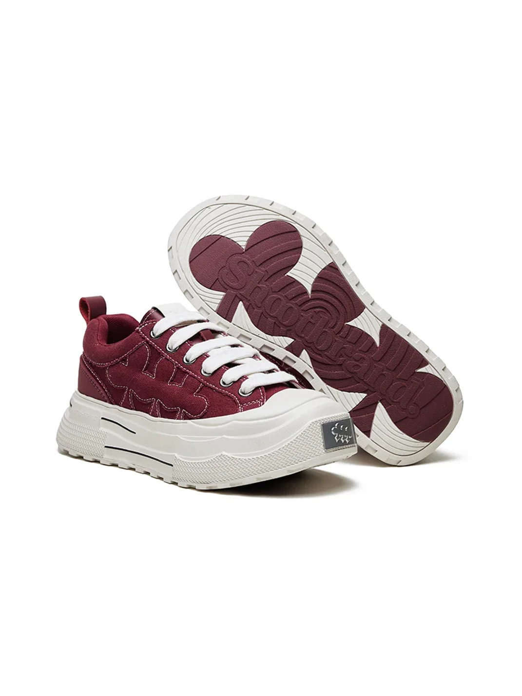 Shootbrand | Unisex Retro Platform Low-Top Canvas Sneakers