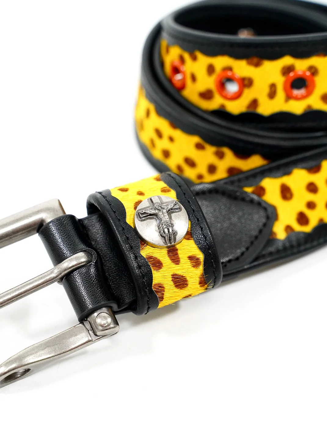 VOWPROGRESS | Leopard Horsehair Leather Belt