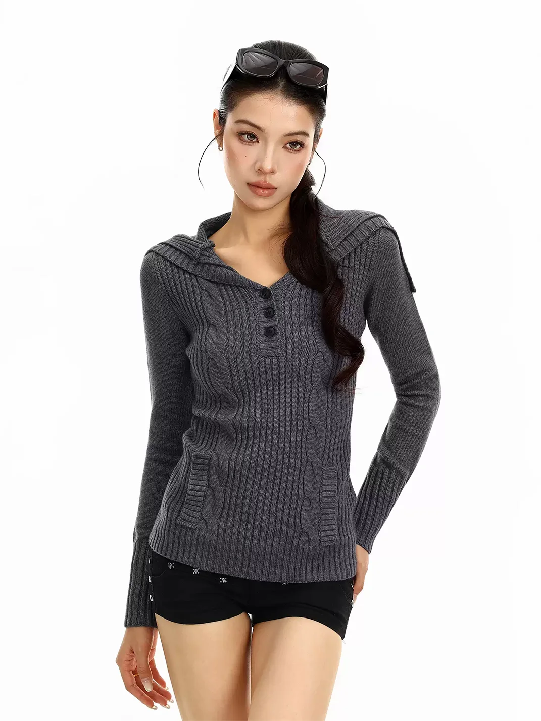 BIGGOLD | Slim Fit Pullover Knit Sweater