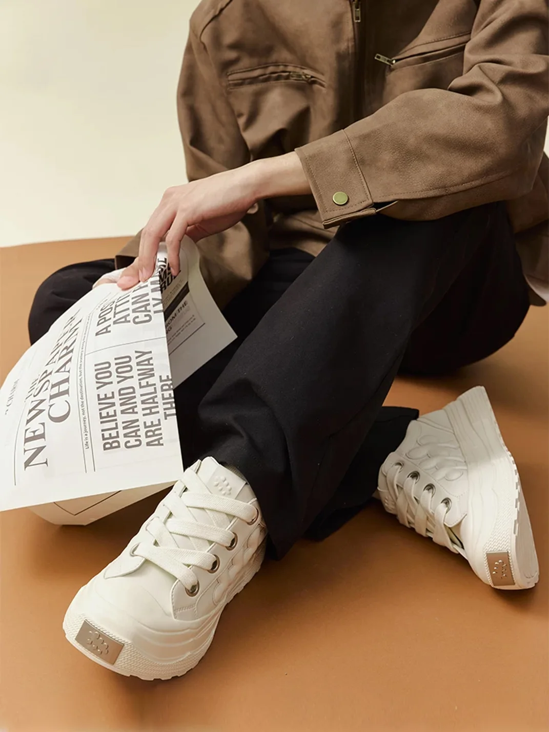 Shootbrand | Leather Platform Retro Sneakers