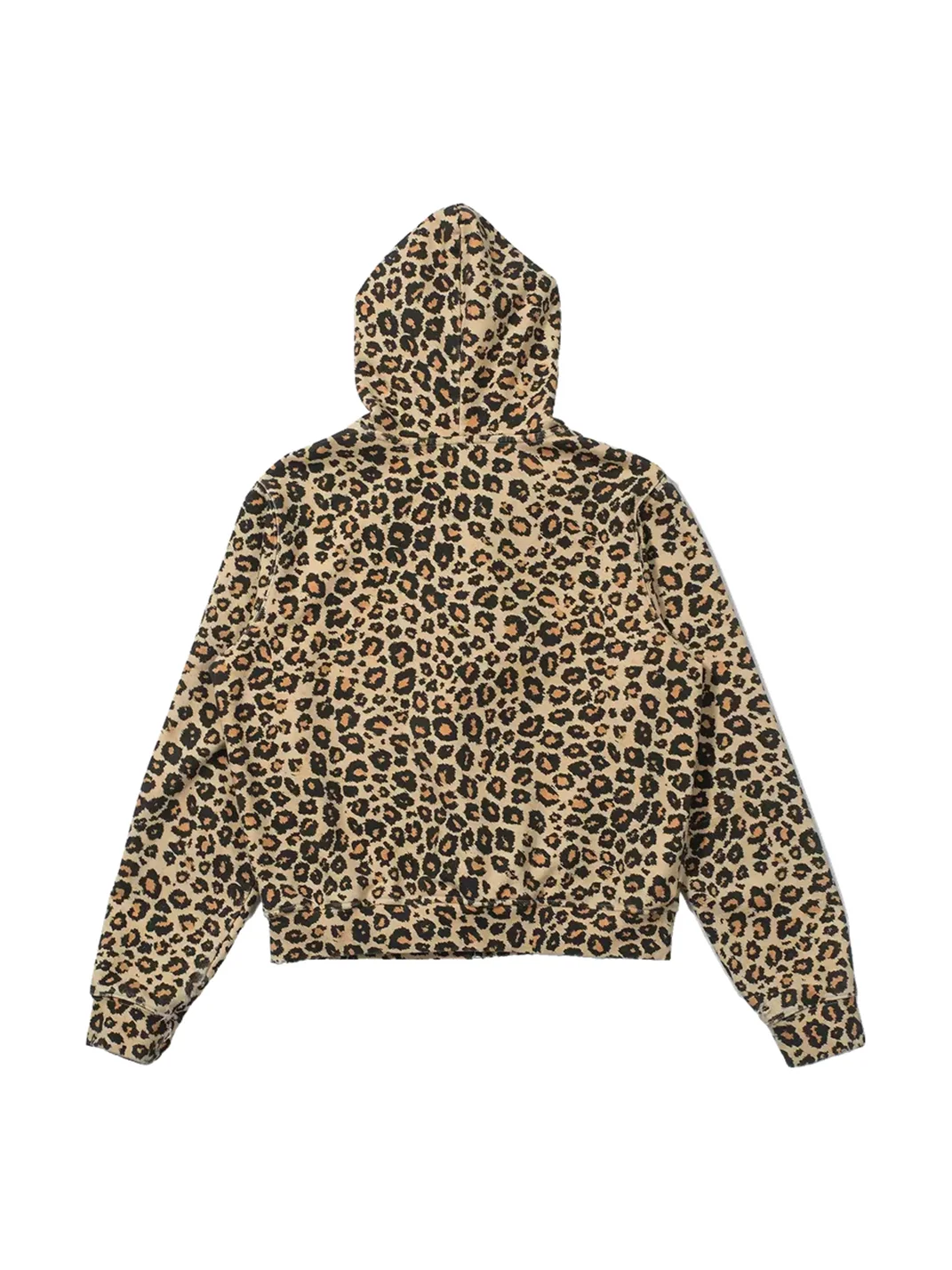 SONGAADON | Leopard Print Washed Distressed Hoodie