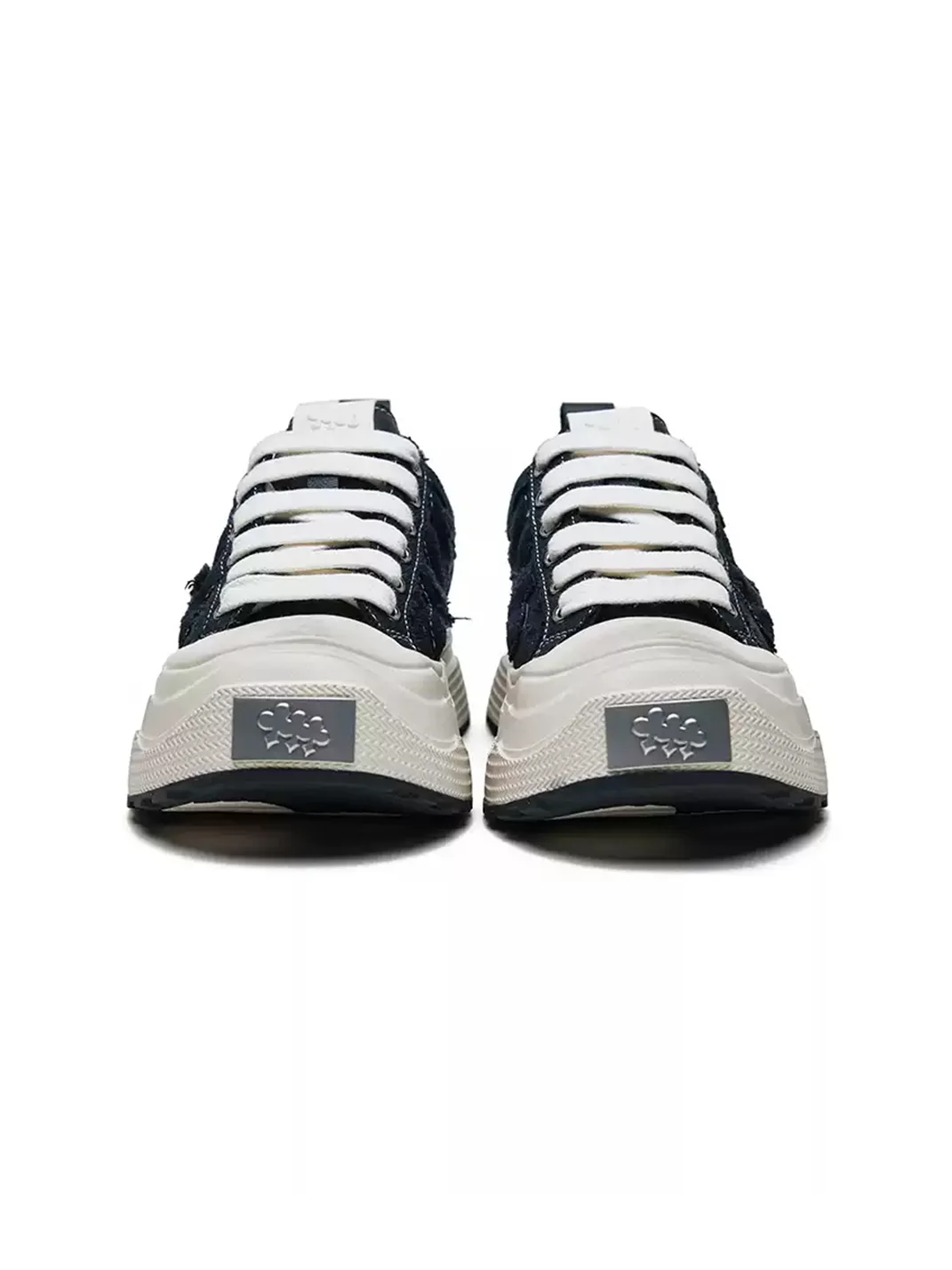 Shootbrand | Distressed Platform Canvas Sneakers