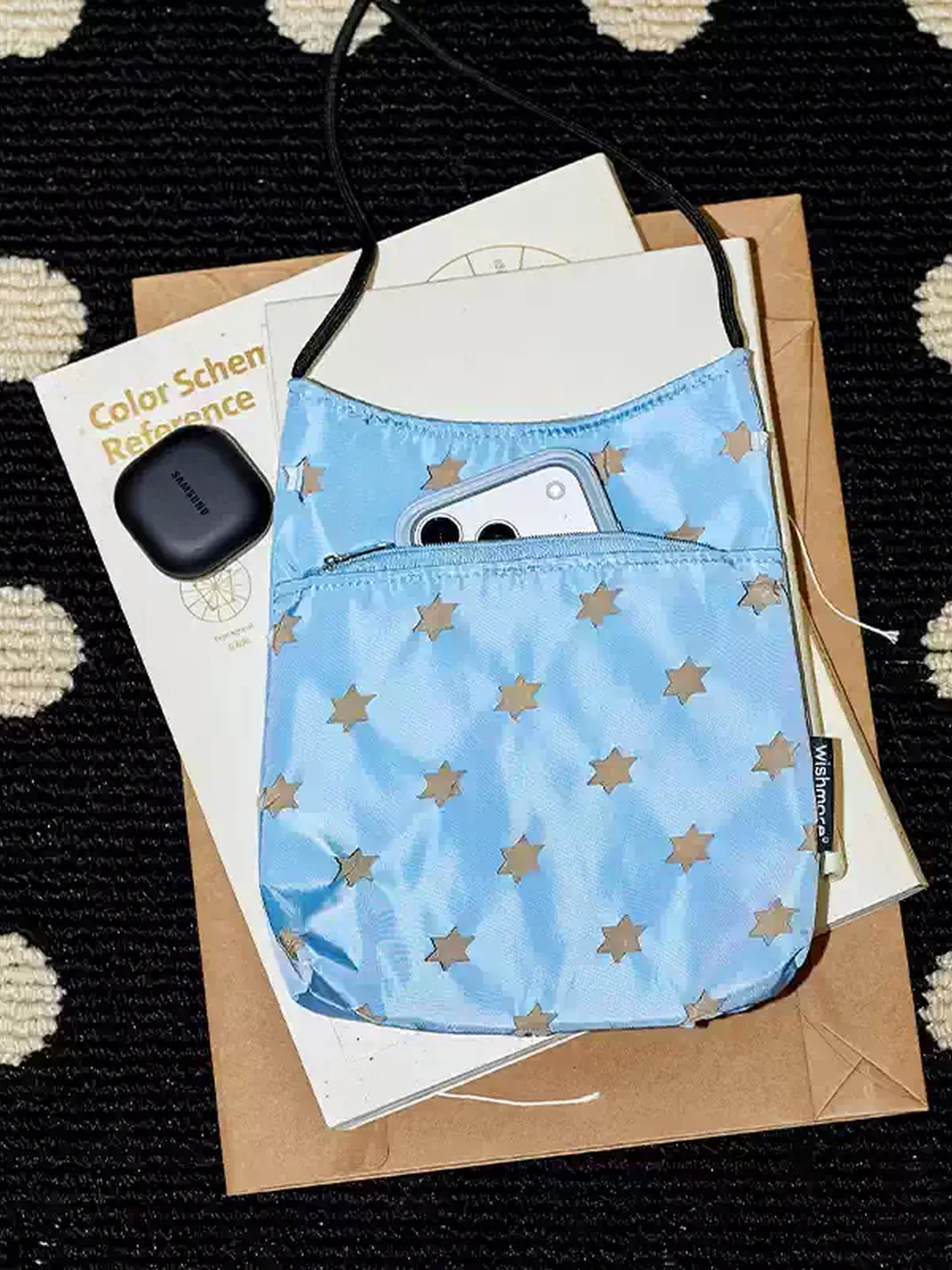 Wishmore | Star Cutout Colorblock Mini Crossbody Bag