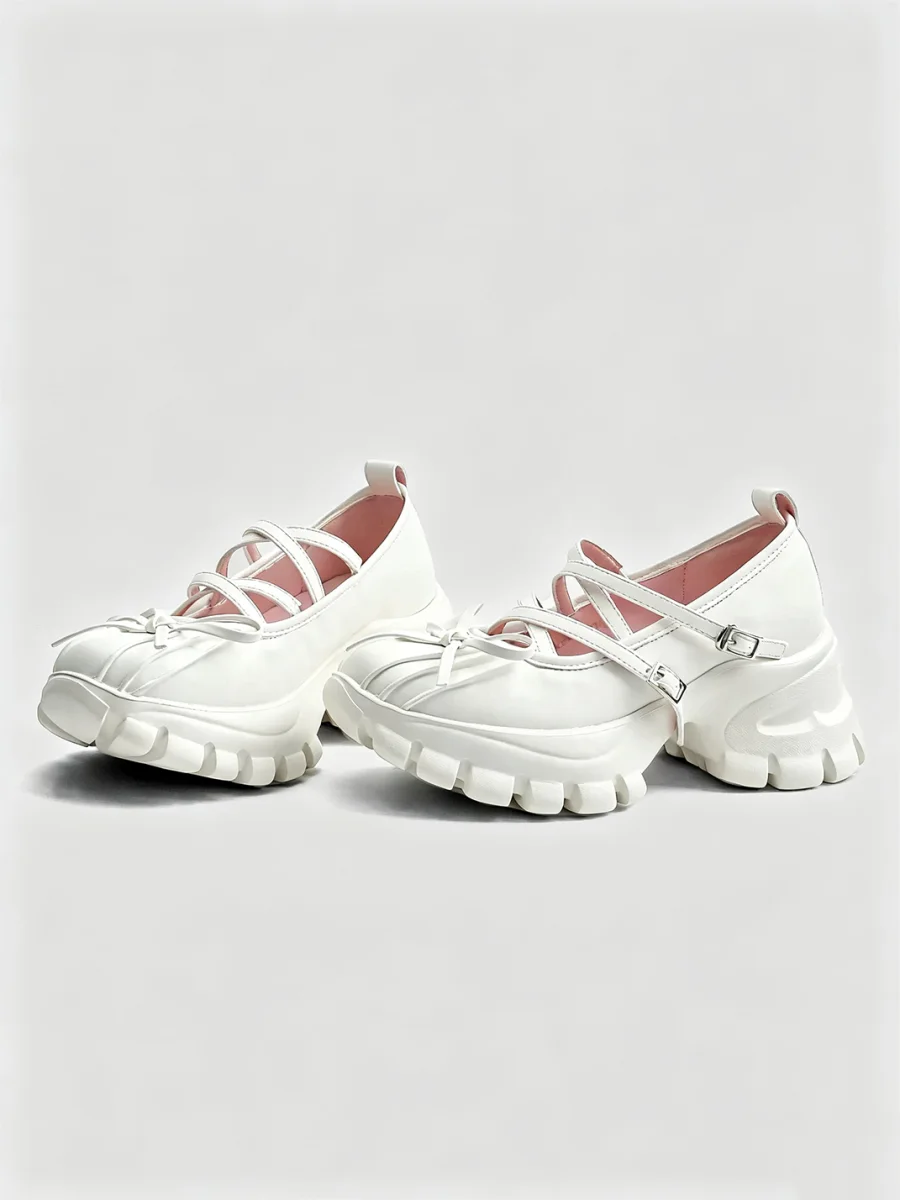 In lucky | Platform Mary Jane Flats - 4