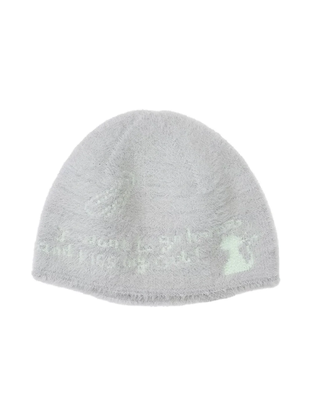Wishmore | Cat Graphic Fuzzy Knit Beanie