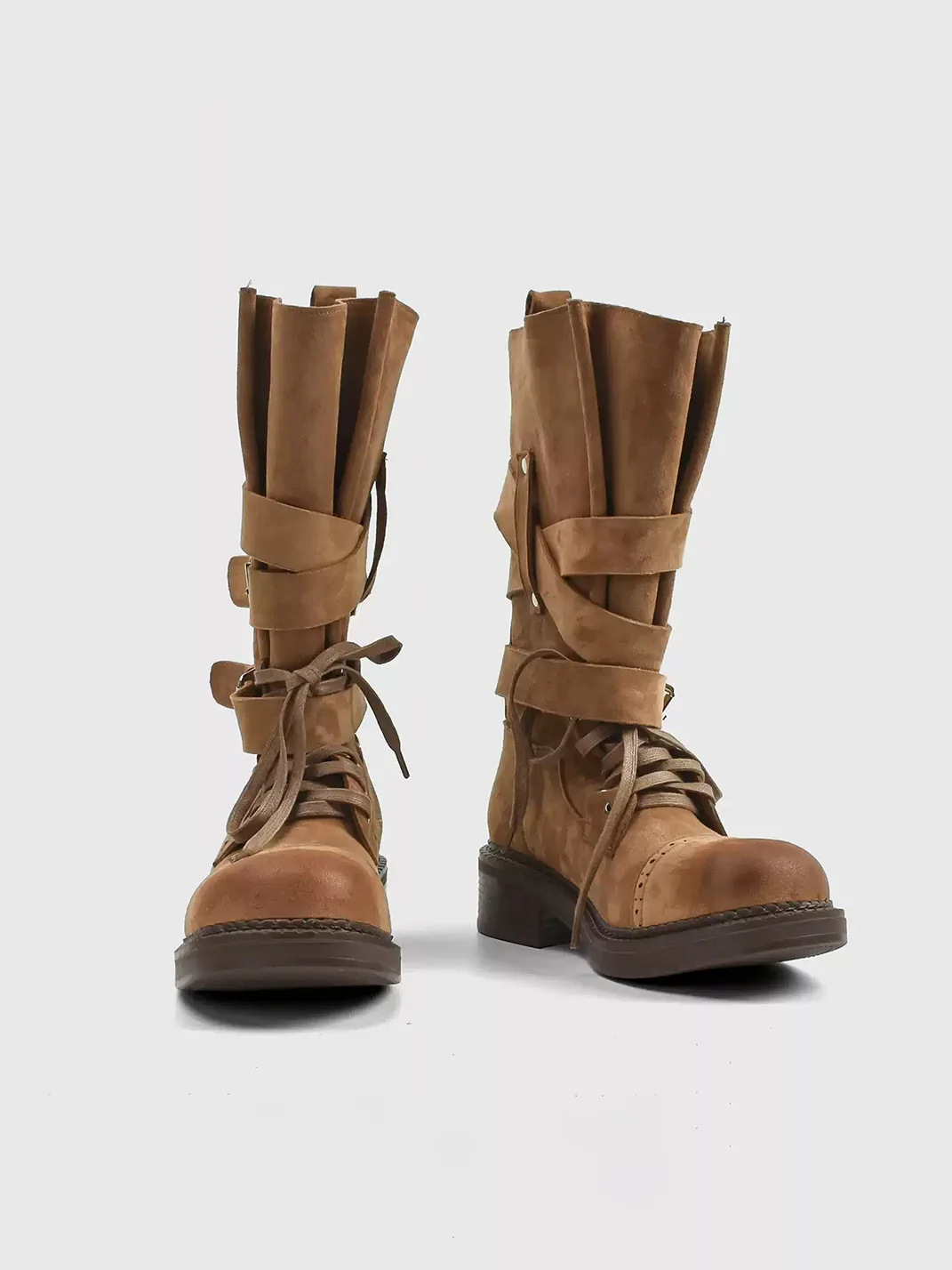 In lucky | Round Toe Western Biker Boots