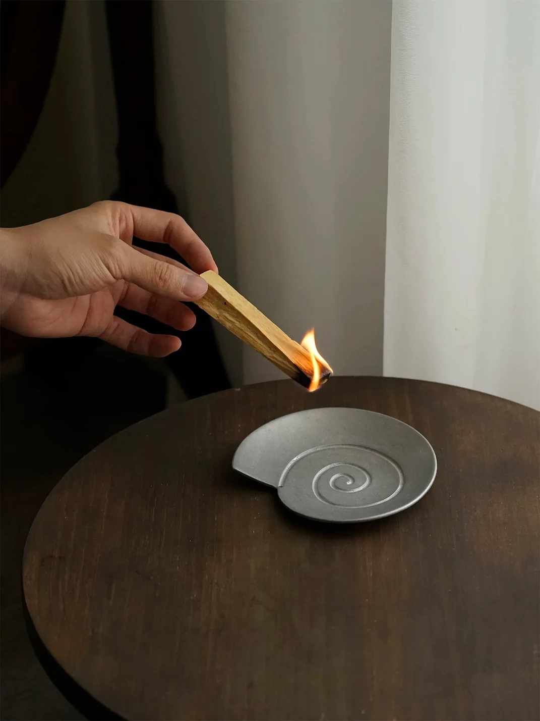 URFF DECO | Vintage Nautilus Metal Incense Jewelry Tray