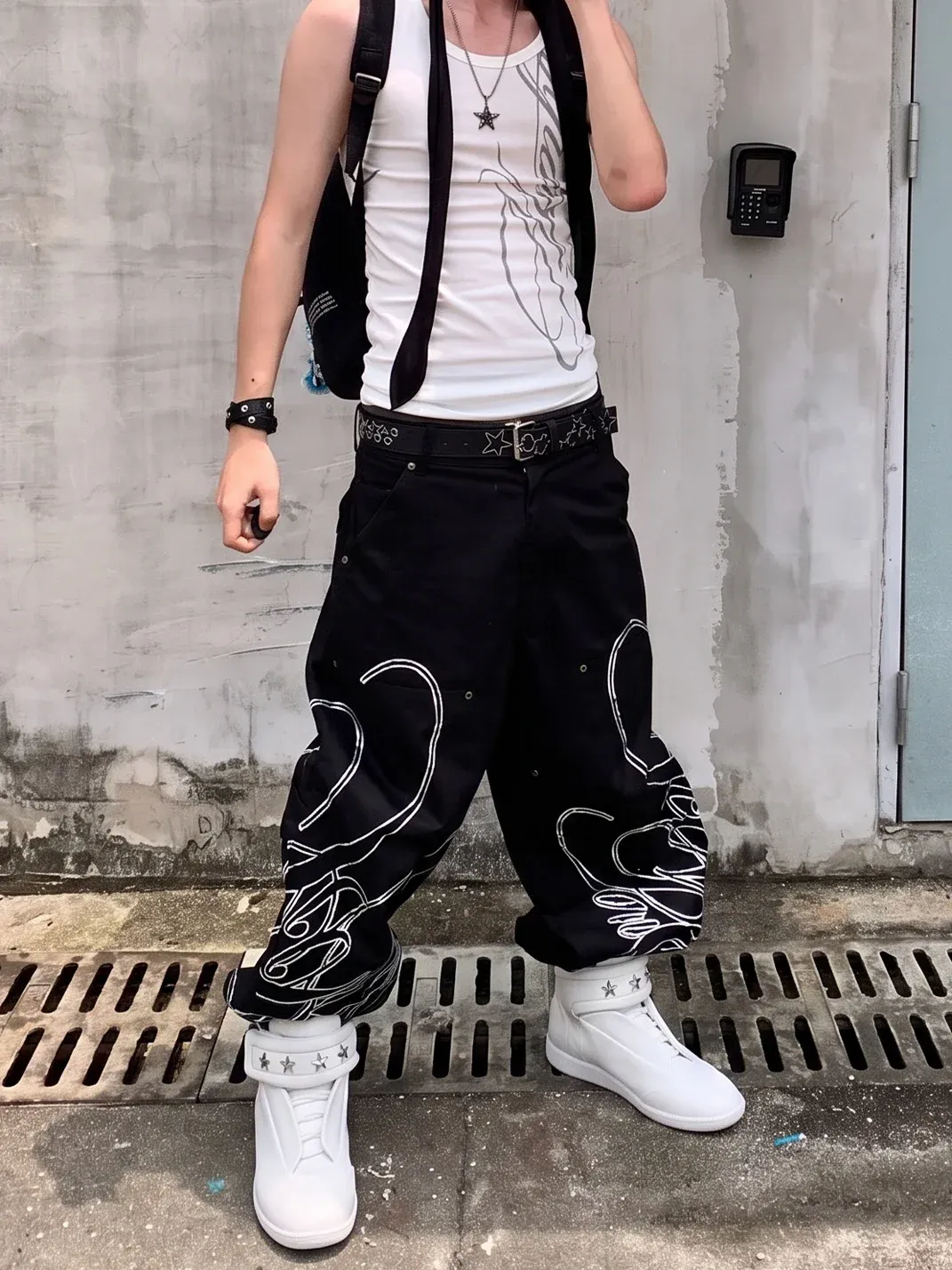 SELVMAKE | Star Stud High-Top Sneakers
