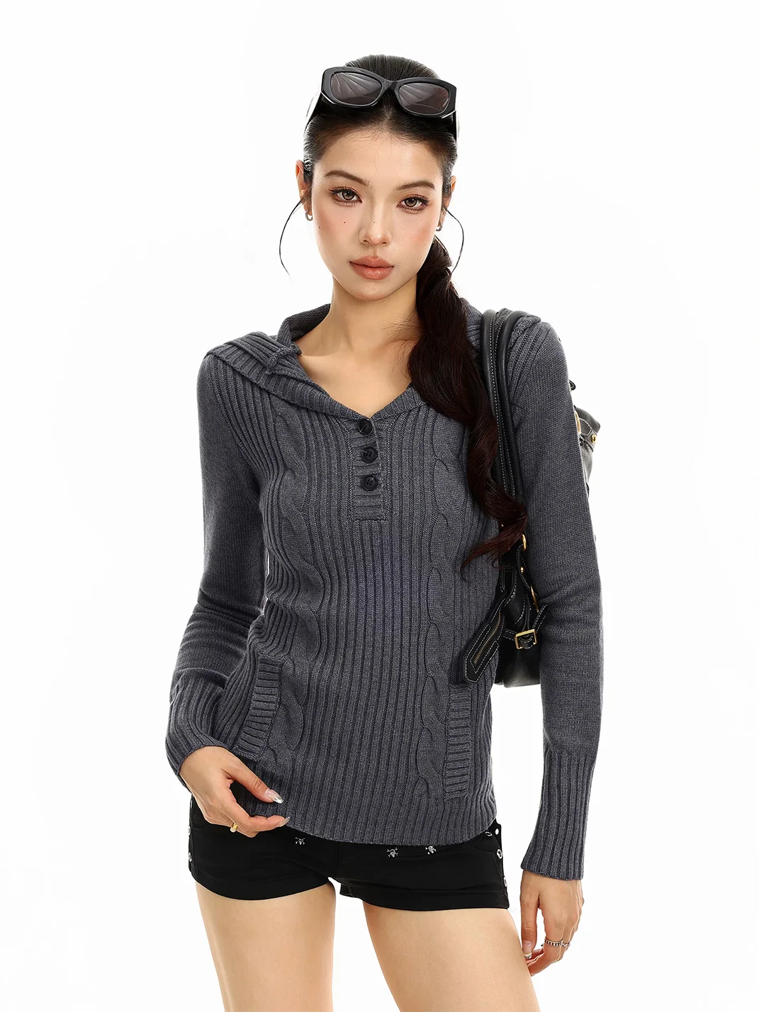 BIGGOLD | Slim Fit Pullover Knit Sweater