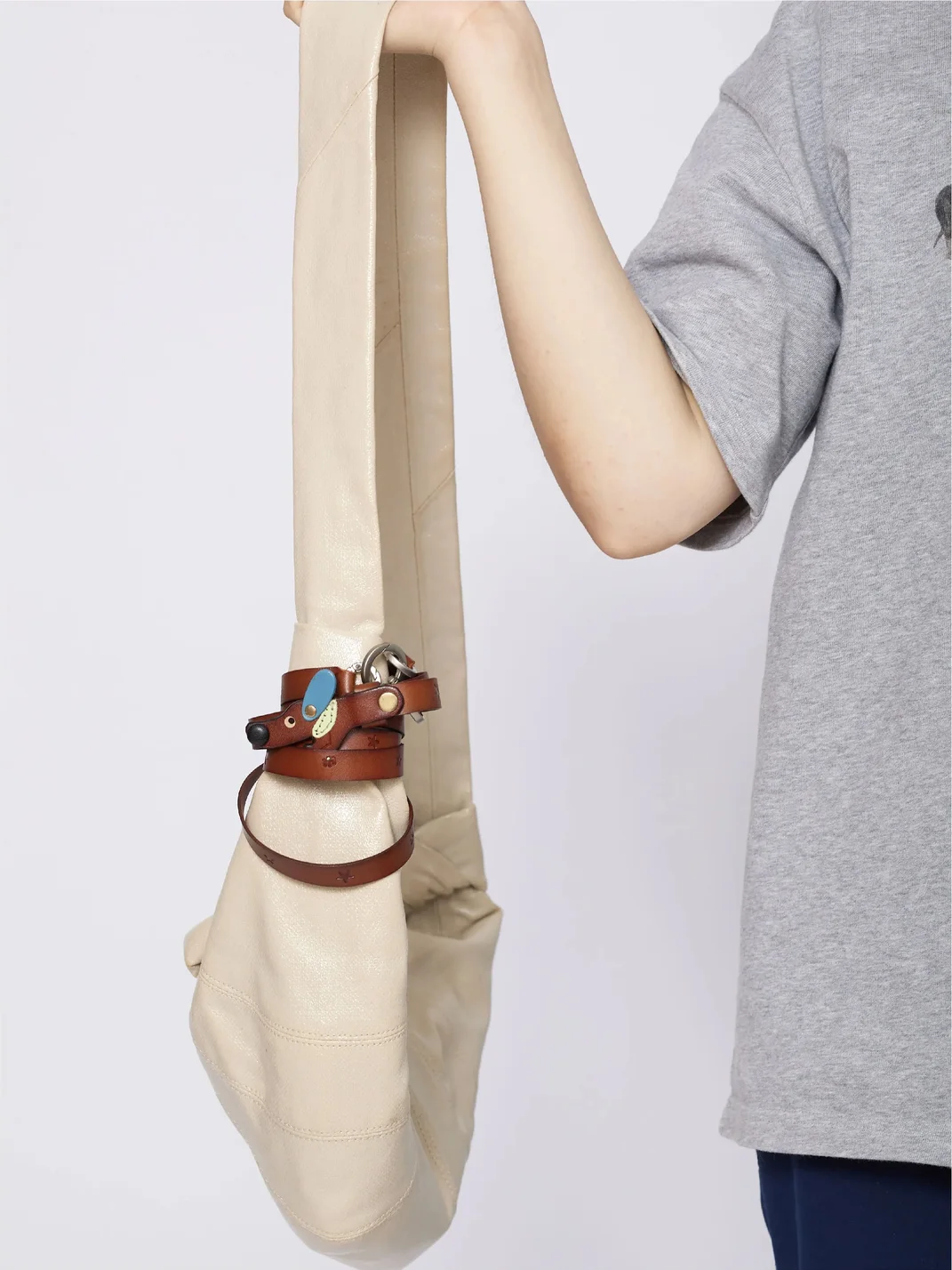 Wishmore | Dachshund Leather Crossbody Phone Strap