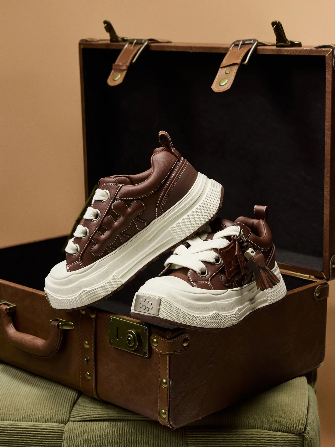 Shootbrand | Leather Platform Retro Sneakers