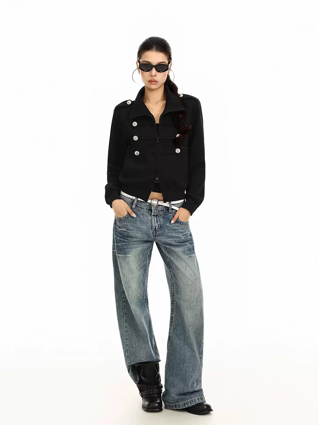 BIGGOLD | Lapel Cardigan Sweatshirt Jacket