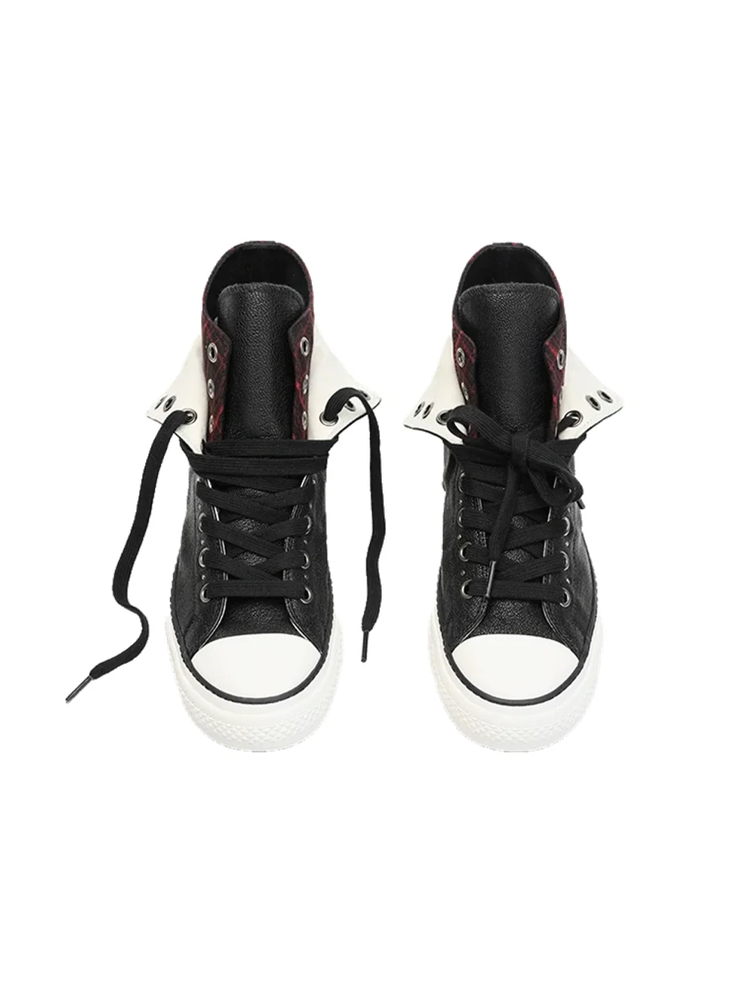 Tiesake | Modular Lambskin Crystal Sole Canvas Sneakers