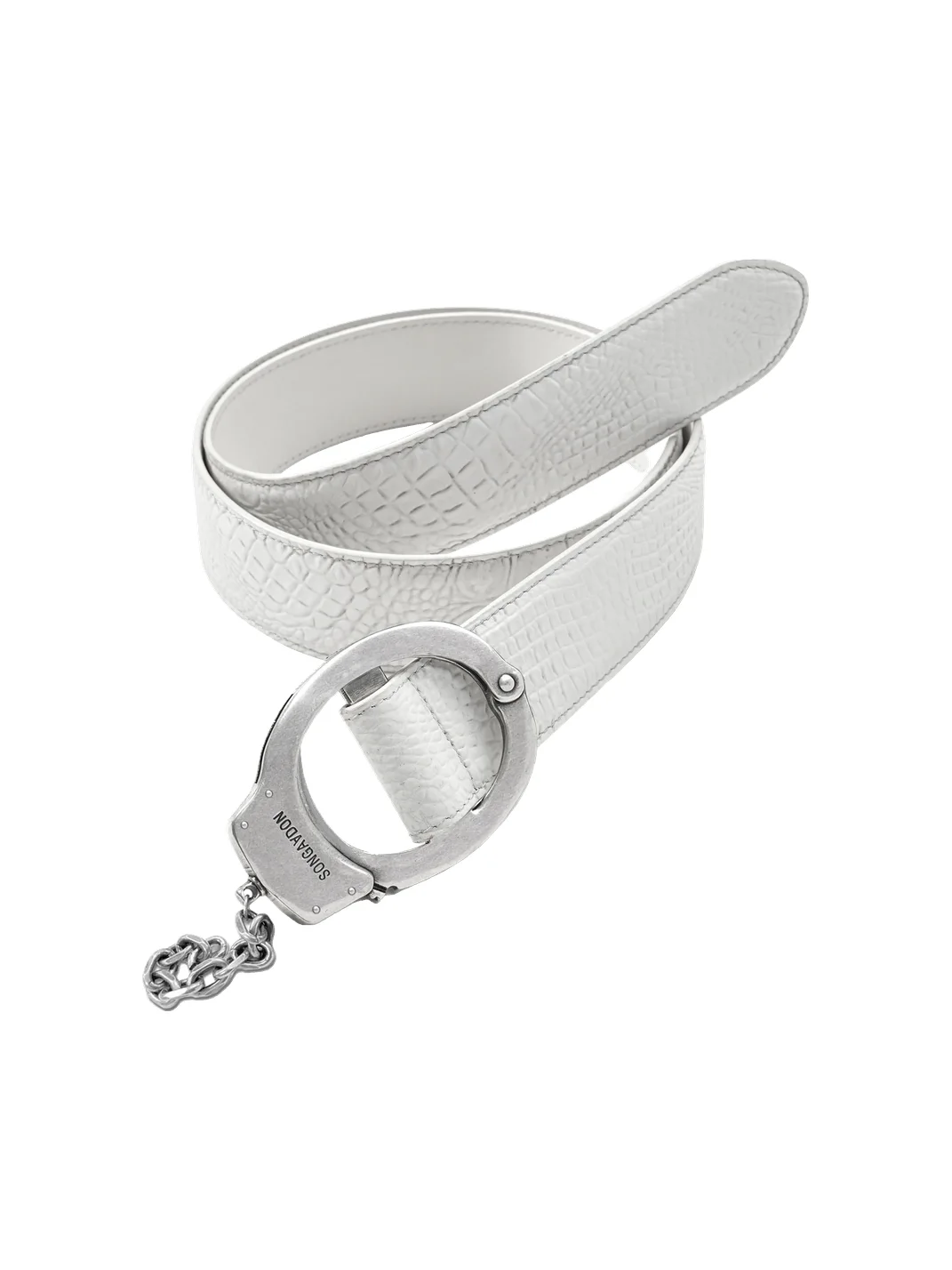 SONGAADON | No-Hole Handcuff Buckle Leather Belt