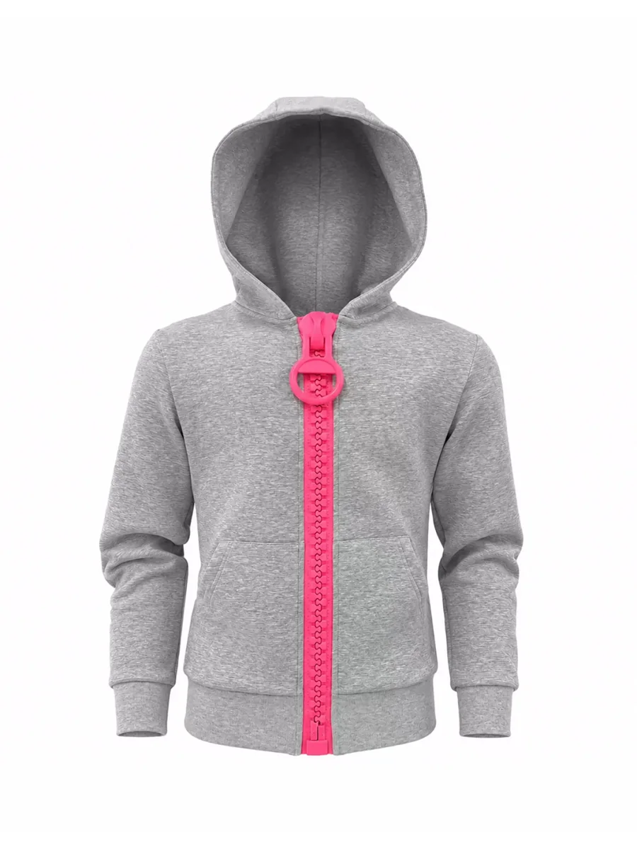 KARMANISTIC | Vintage Oversized Zip-Up Hooded Sweatshirt - 3