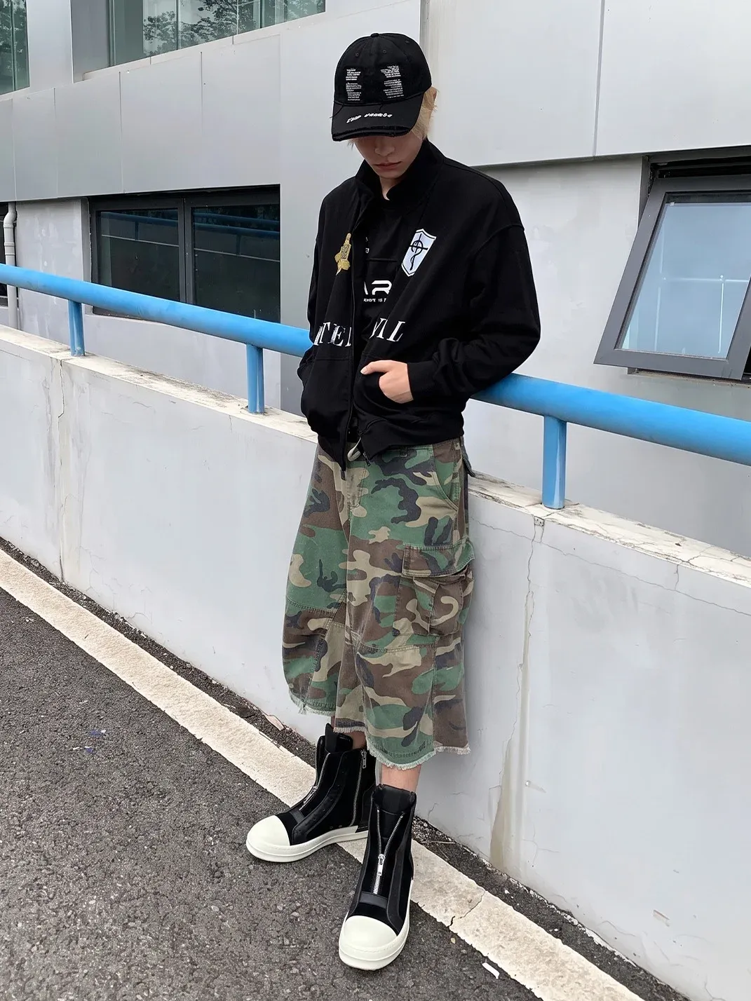 SELVMAKE | High-Top Double-Zip Platform Sneakers