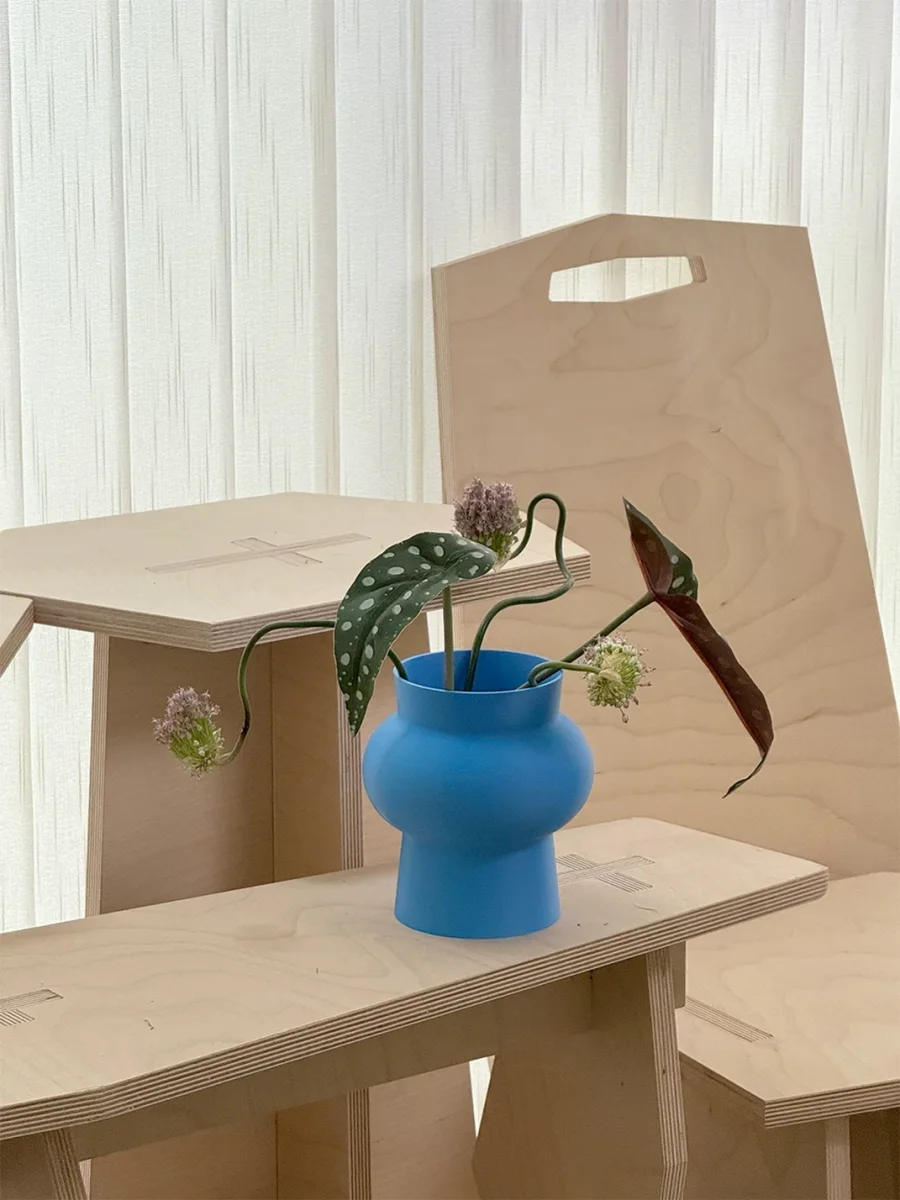 URFF DECO | 3D Printed Architectural Line Vase - 3