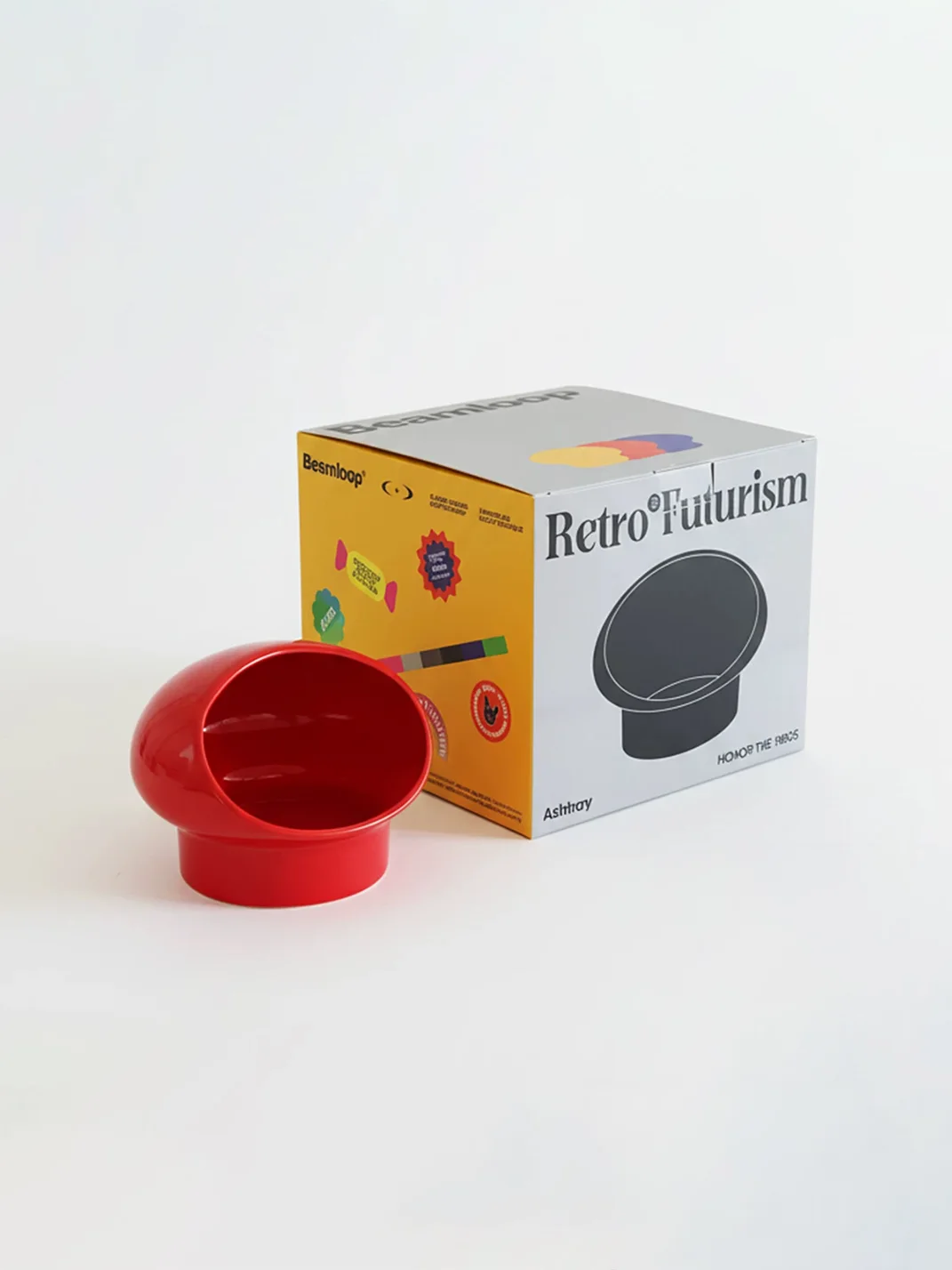 Botro | Retro Futurist Porcelain Ashtray