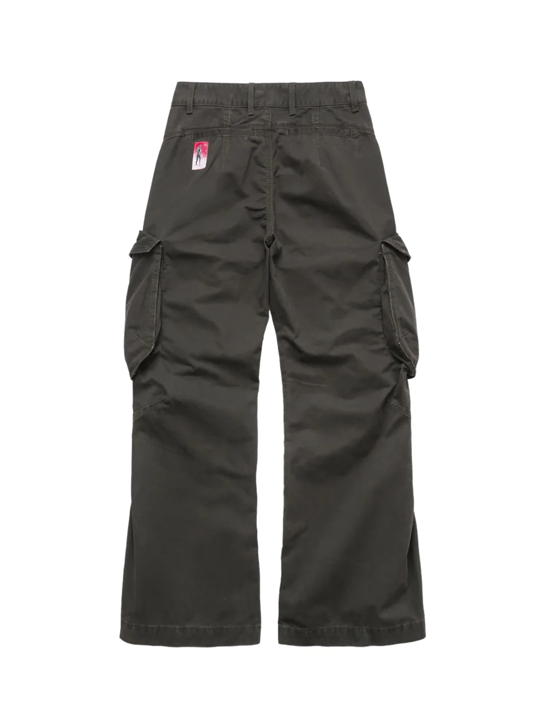 Tiesake | Spike Studded Wide-Leg Cargo Pants