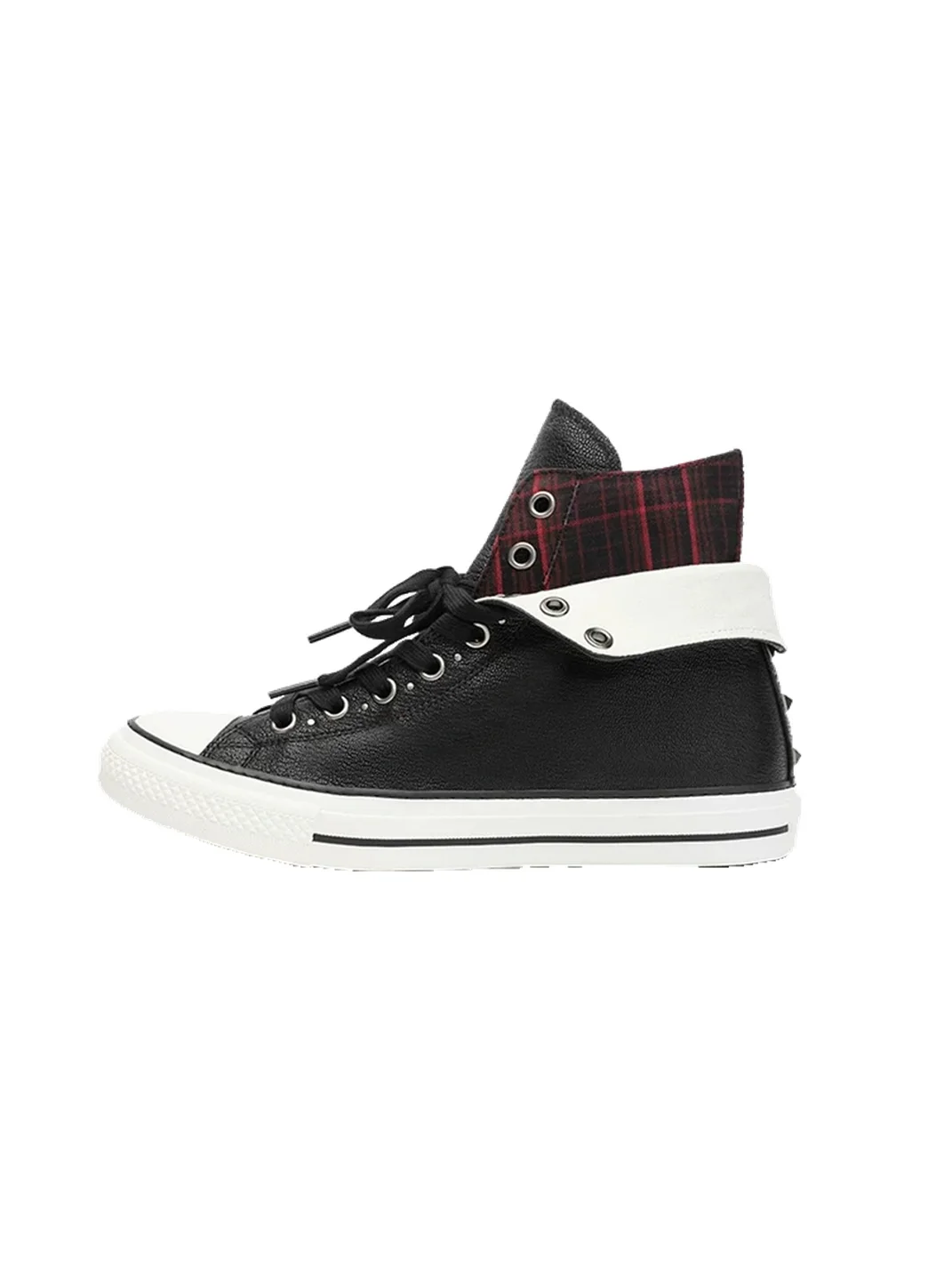 Tiesake | Modular Lambskin Crystal Sole Canvas Sneakers