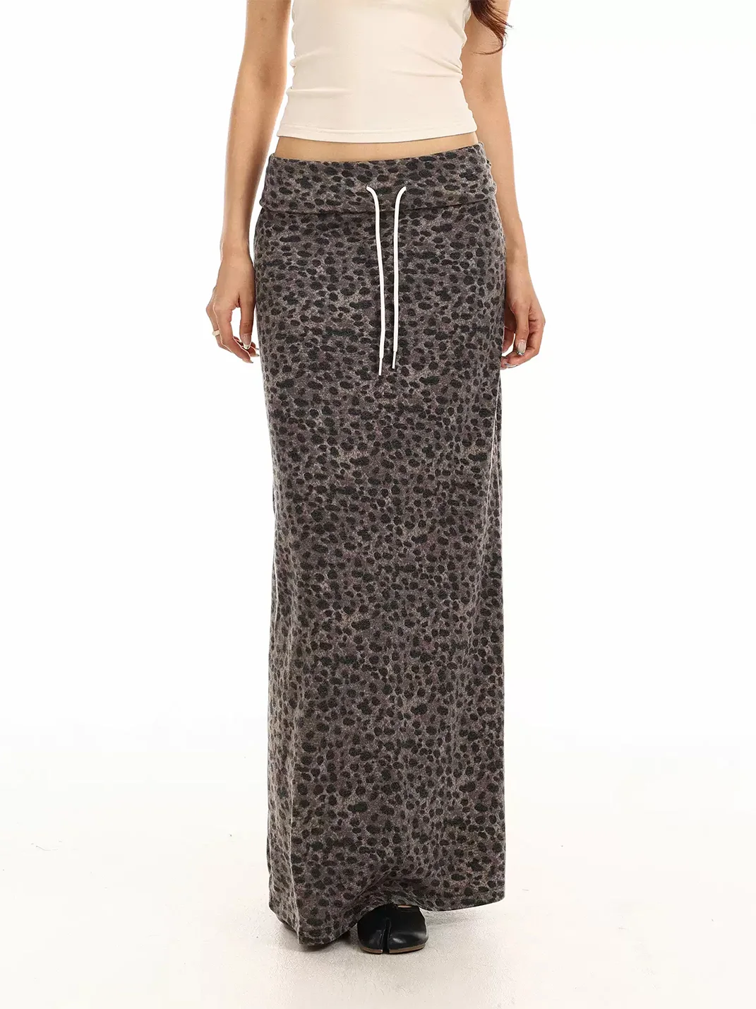 BIGGOLD | Fitted Leopard Print Maxi Skirt