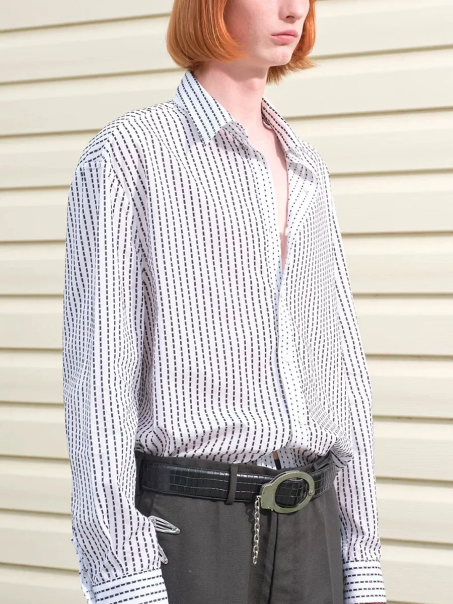 SONGAADON | No-Hole Handcuff Buckle Leather Belt - 4