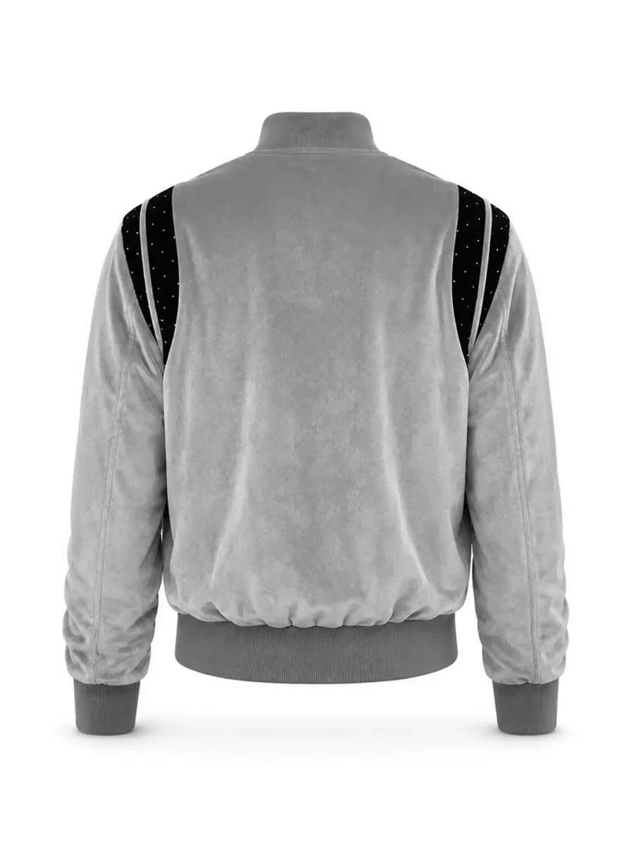 KARMANISTIC | Vintage Loose Stand Collar Metal Logo Jacket - 2