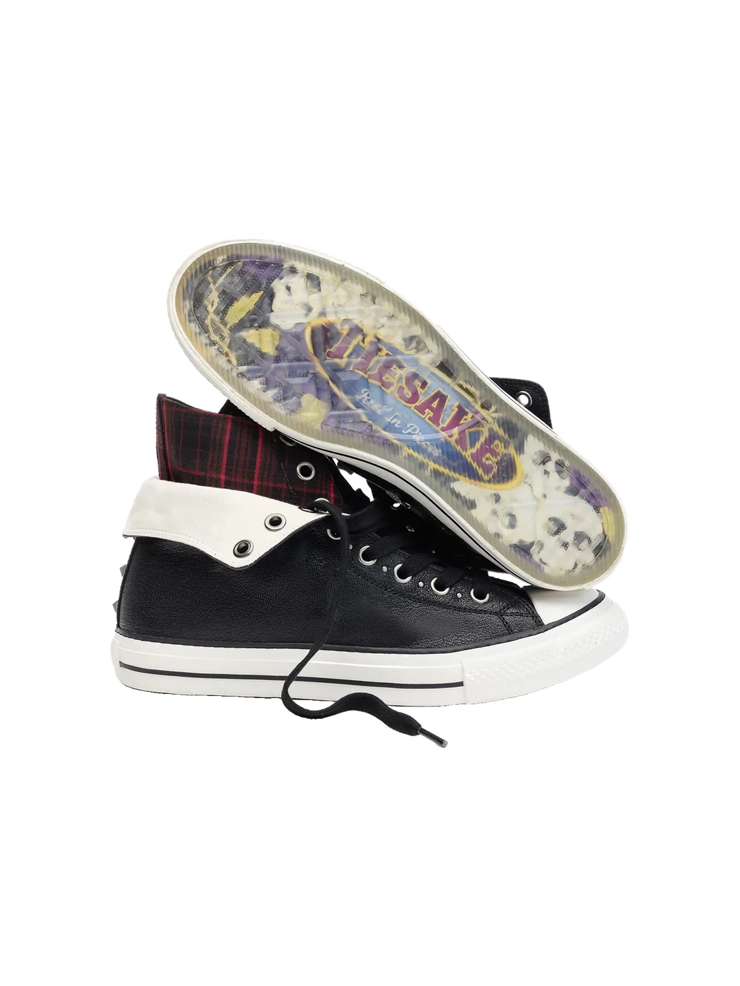 Tiesake | Modular Lambskin Crystal Sole Canvas Sneakers