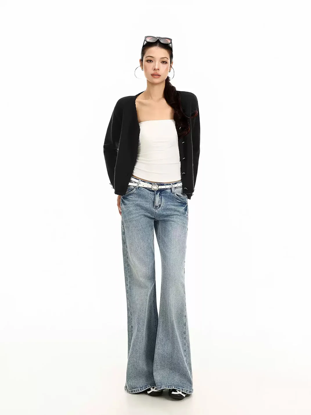 BIGGOLD | Cropped Button Knit Cardigan
