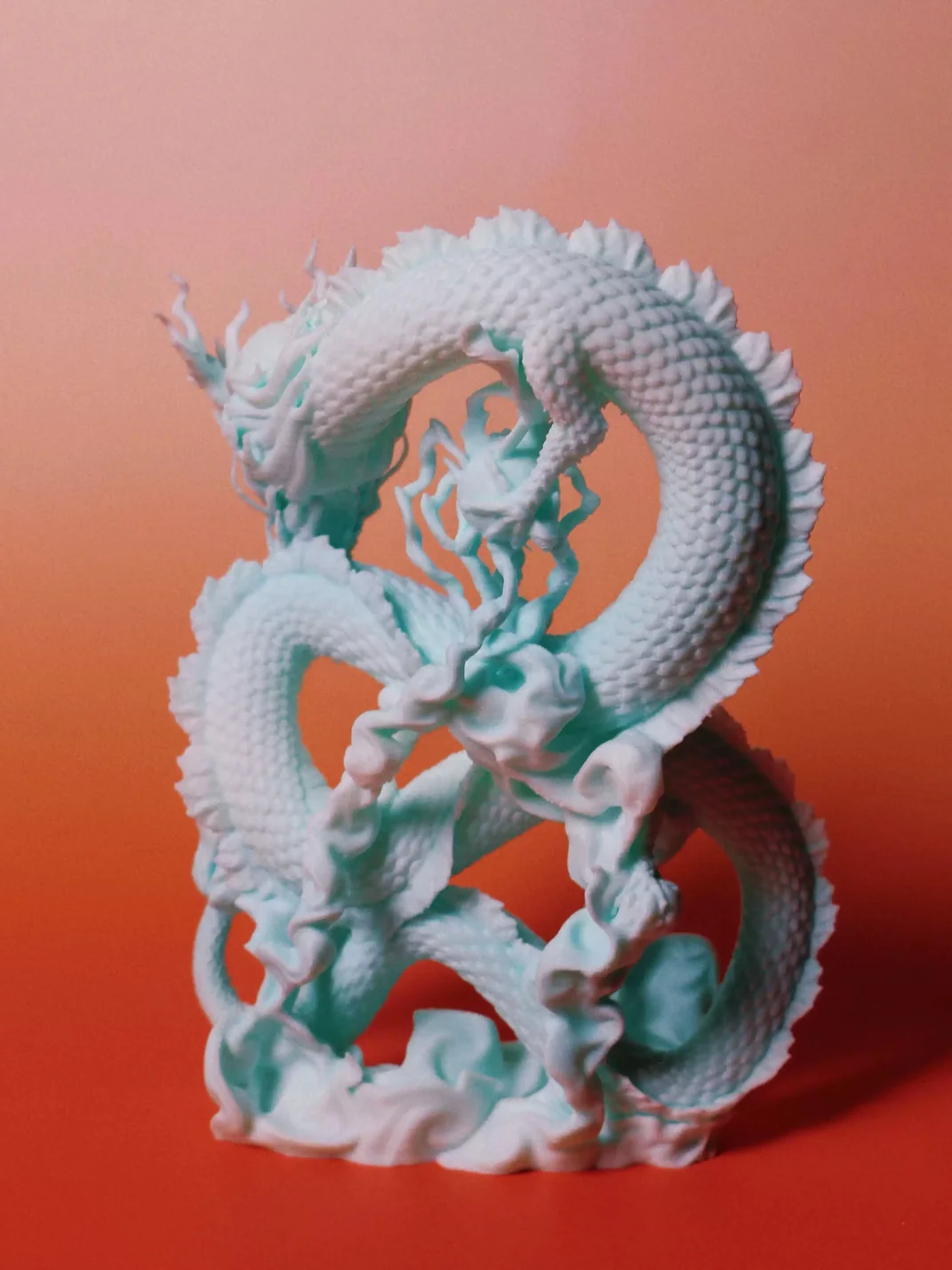 Piloud | 3D Printed Azure Dragon Ornament