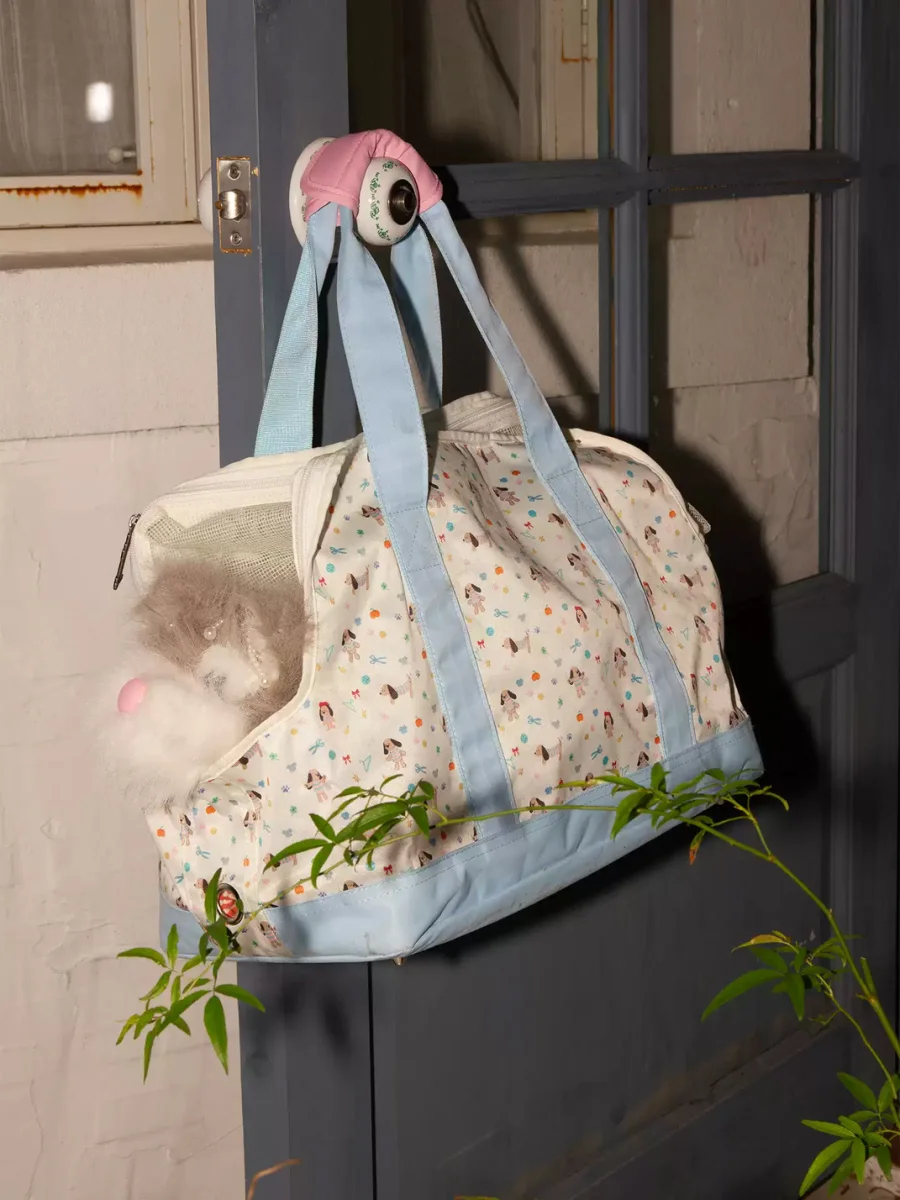 OhTODOG | Cartoon Dog Print Mesh Pet Carrier Bag - 2
