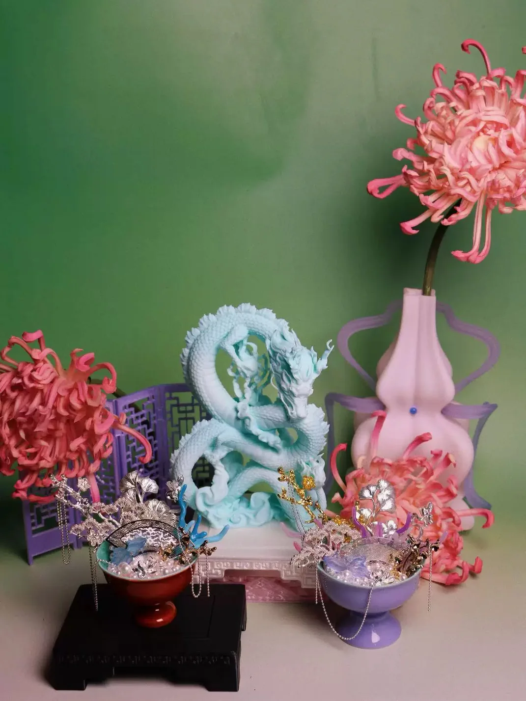Piloud | 3D Printed Azure Dragon Ornament