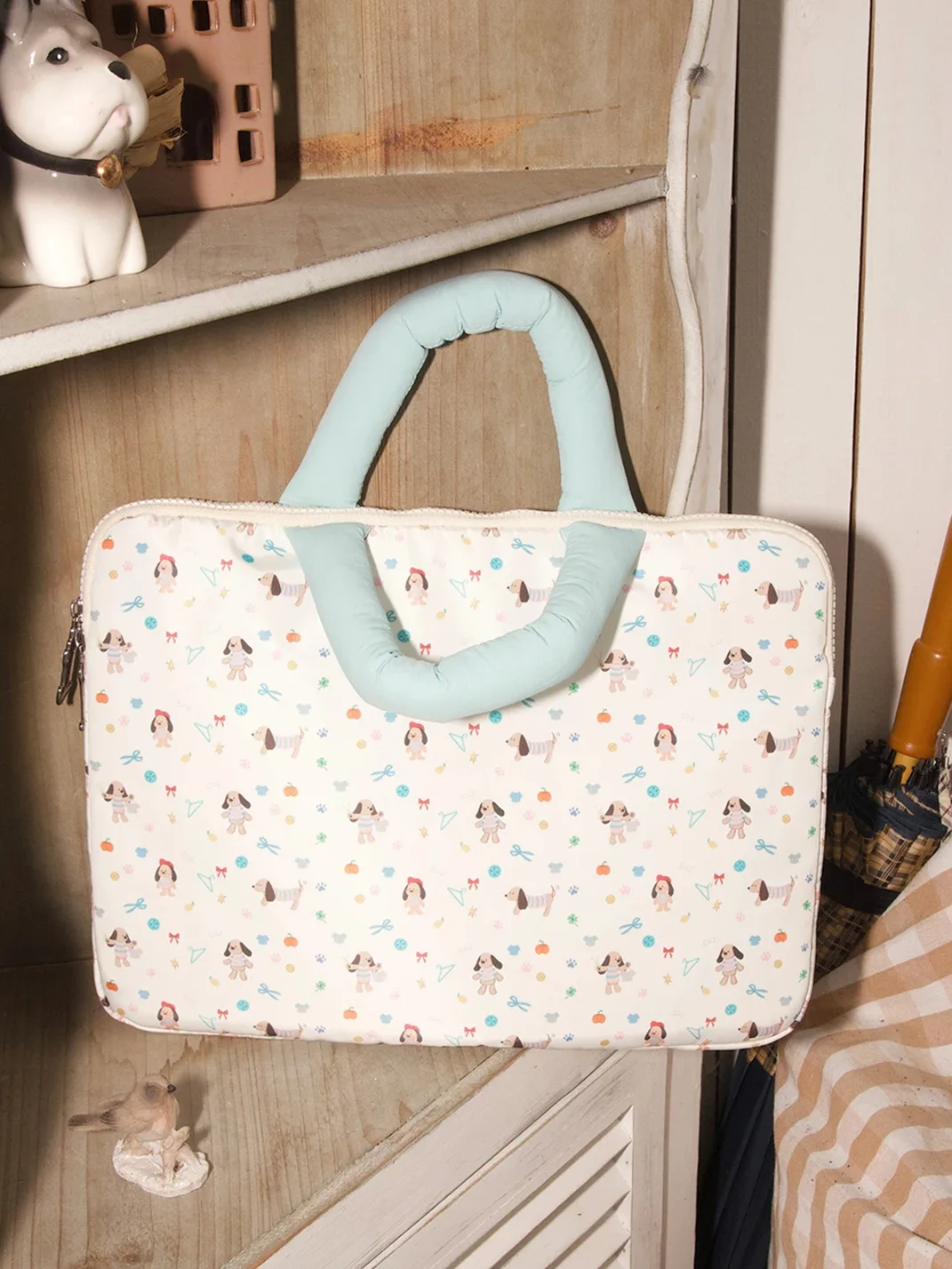 OhTODOG | Cartoon Dachshund Printed Laptop Handbag
