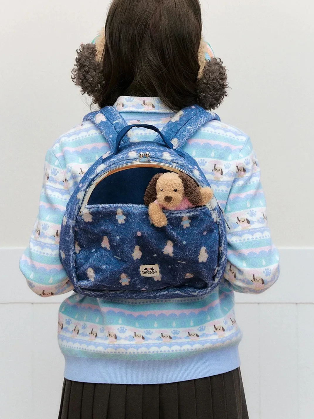 OhTODOG | Plush Dachshund Print Backpack