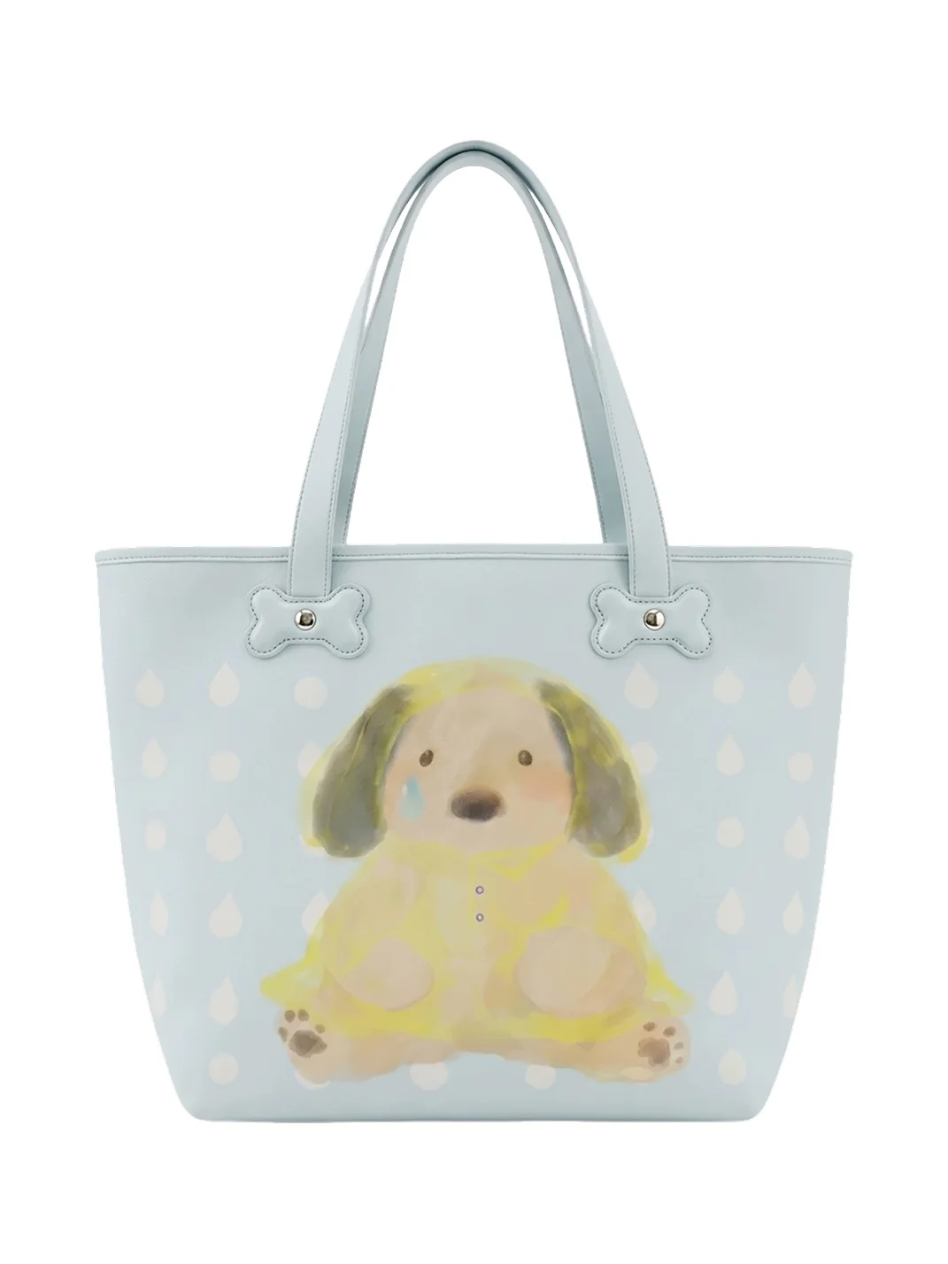 OhTODOG | Crying Puppy Raindrop Print Tote Bag