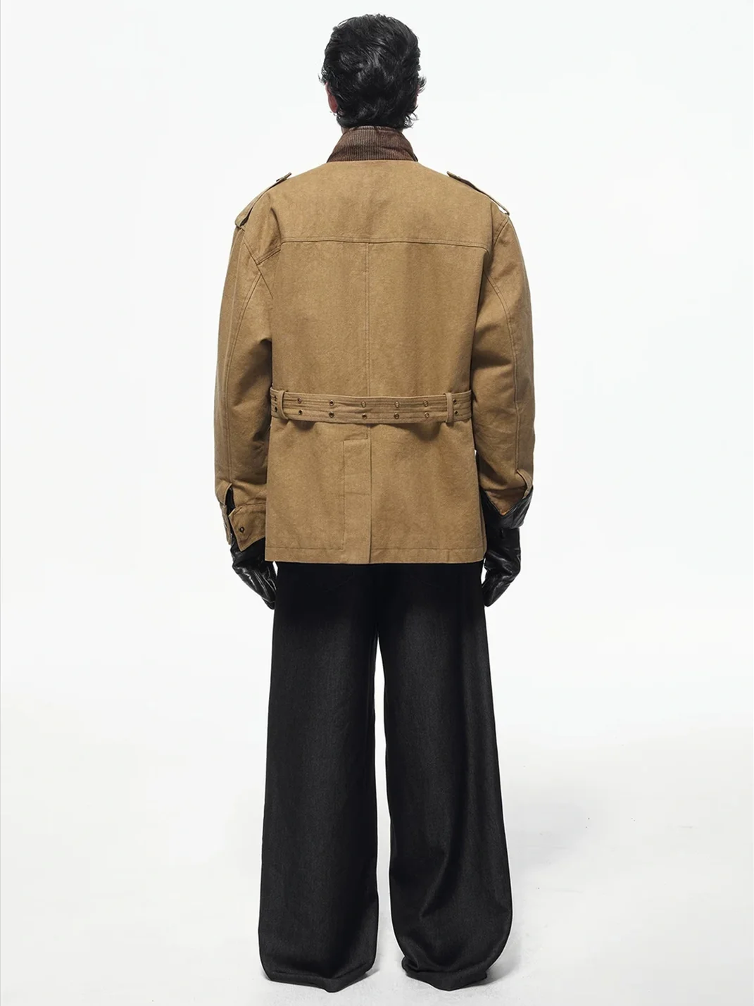OPENFLY | Vintage Embroidered Belted Multi-Pocket Field Jacket
