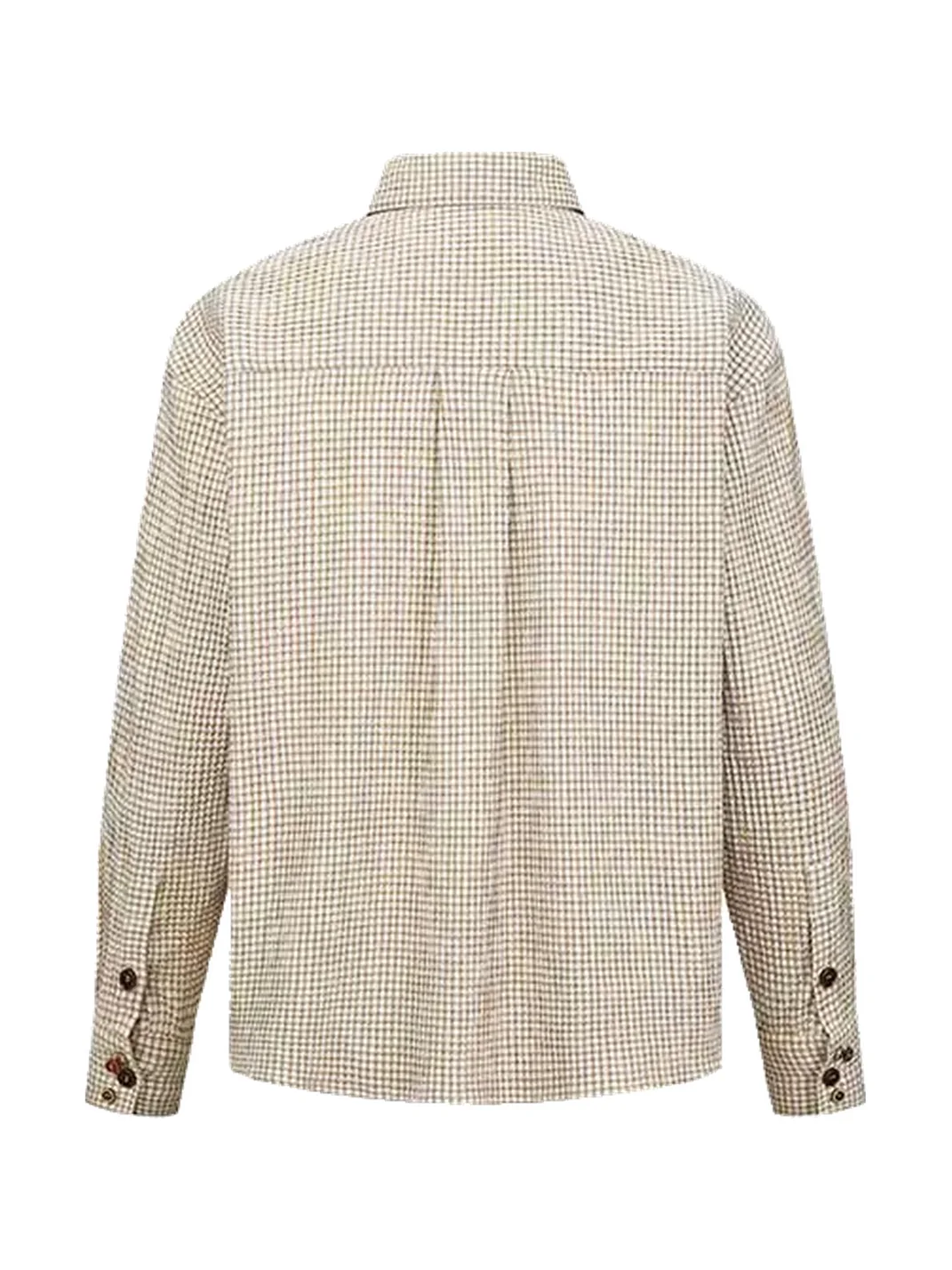 OPENFLY | Relaxed Drop Shoulder Fine Check Shirt