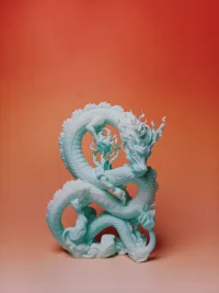 Piloud | 3D Printed Azure Dragon Ornament
