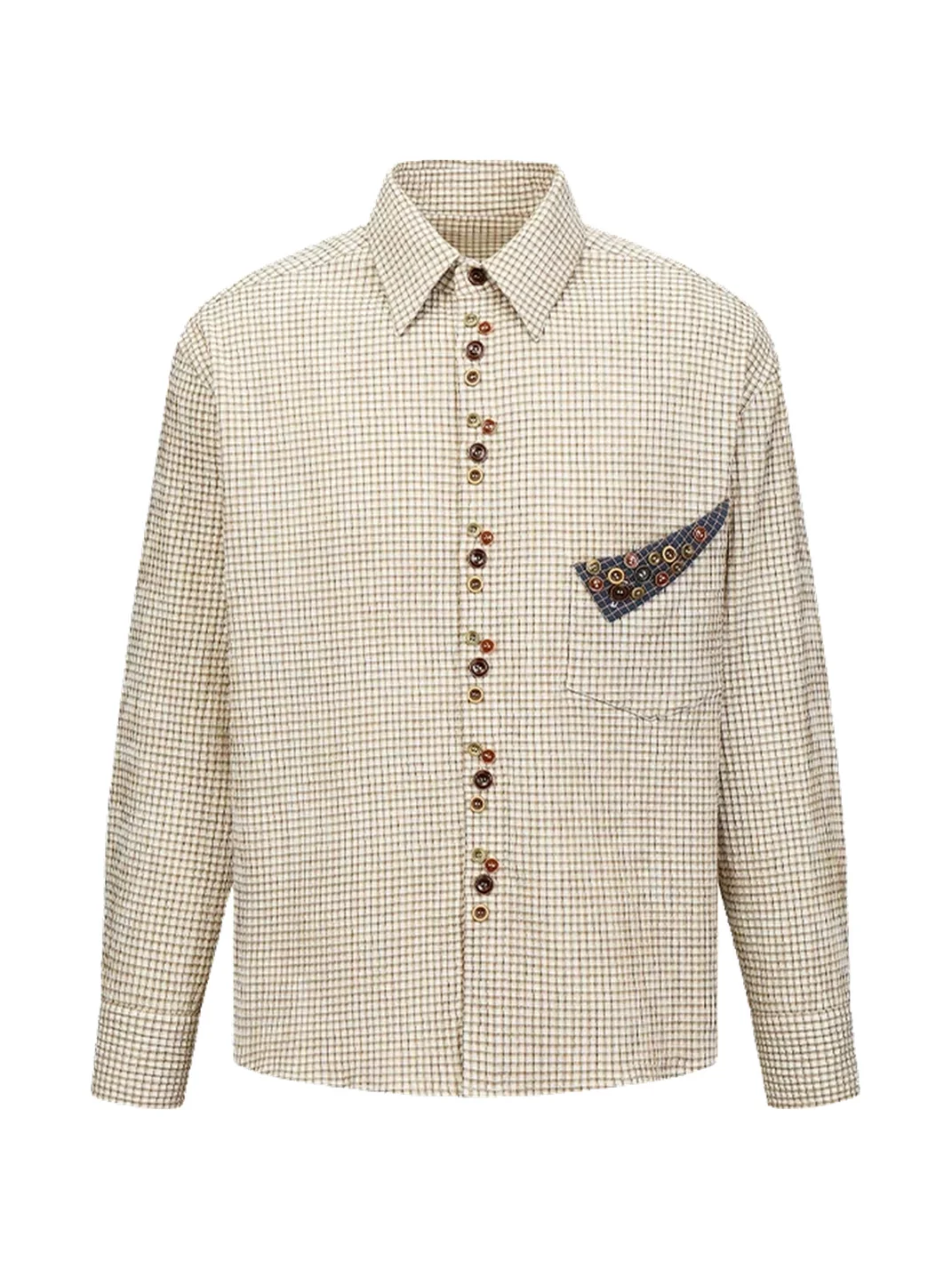 OPENFLY | Relaxed Drop Shoulder Fine Check Shirt