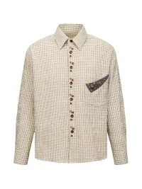 OPENFLY | Relaxed Drop Shoulder Fine Check Shirt