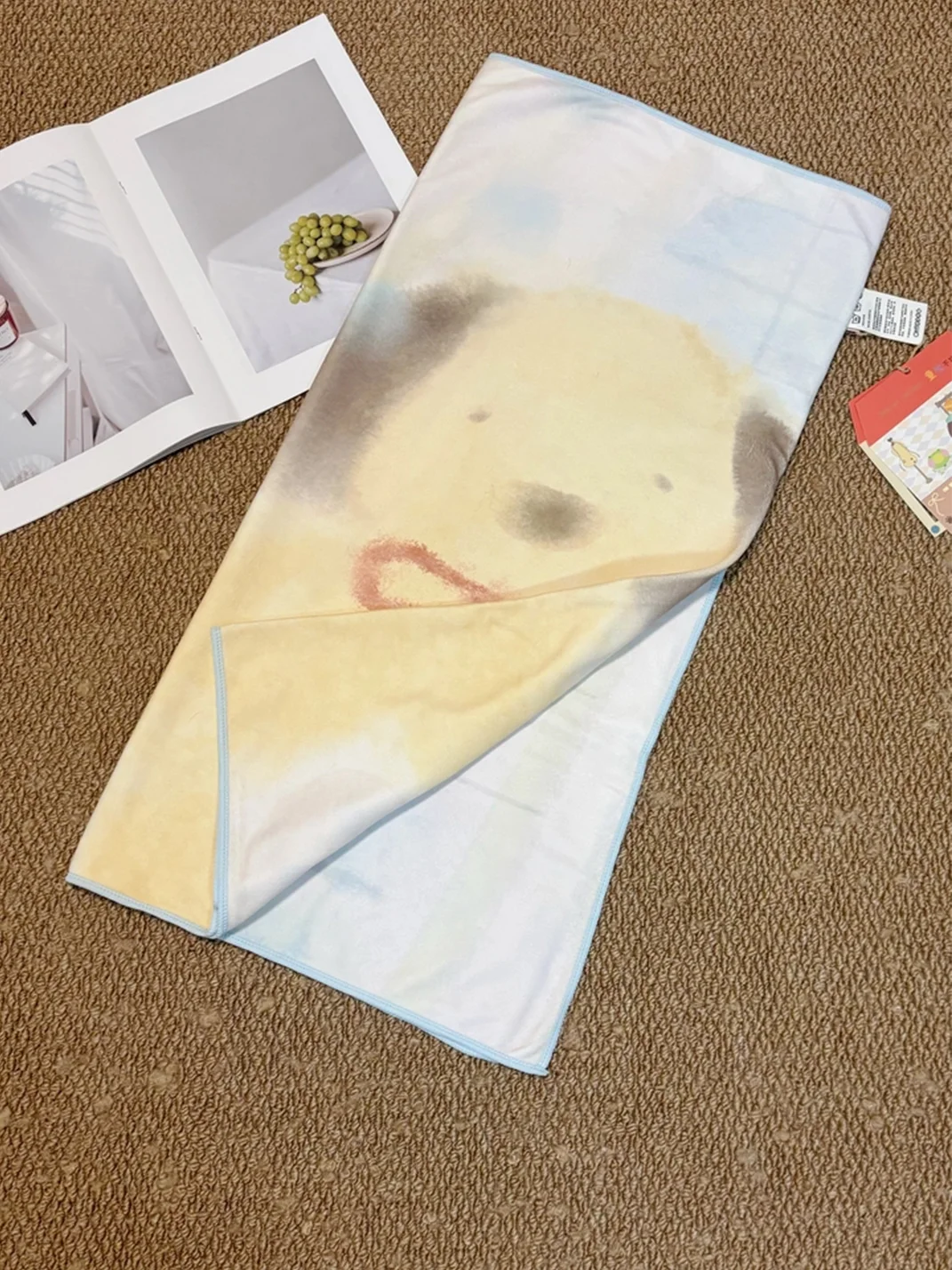 OhTODOG | Cartoon Dog Print Absorbent Bath Towel