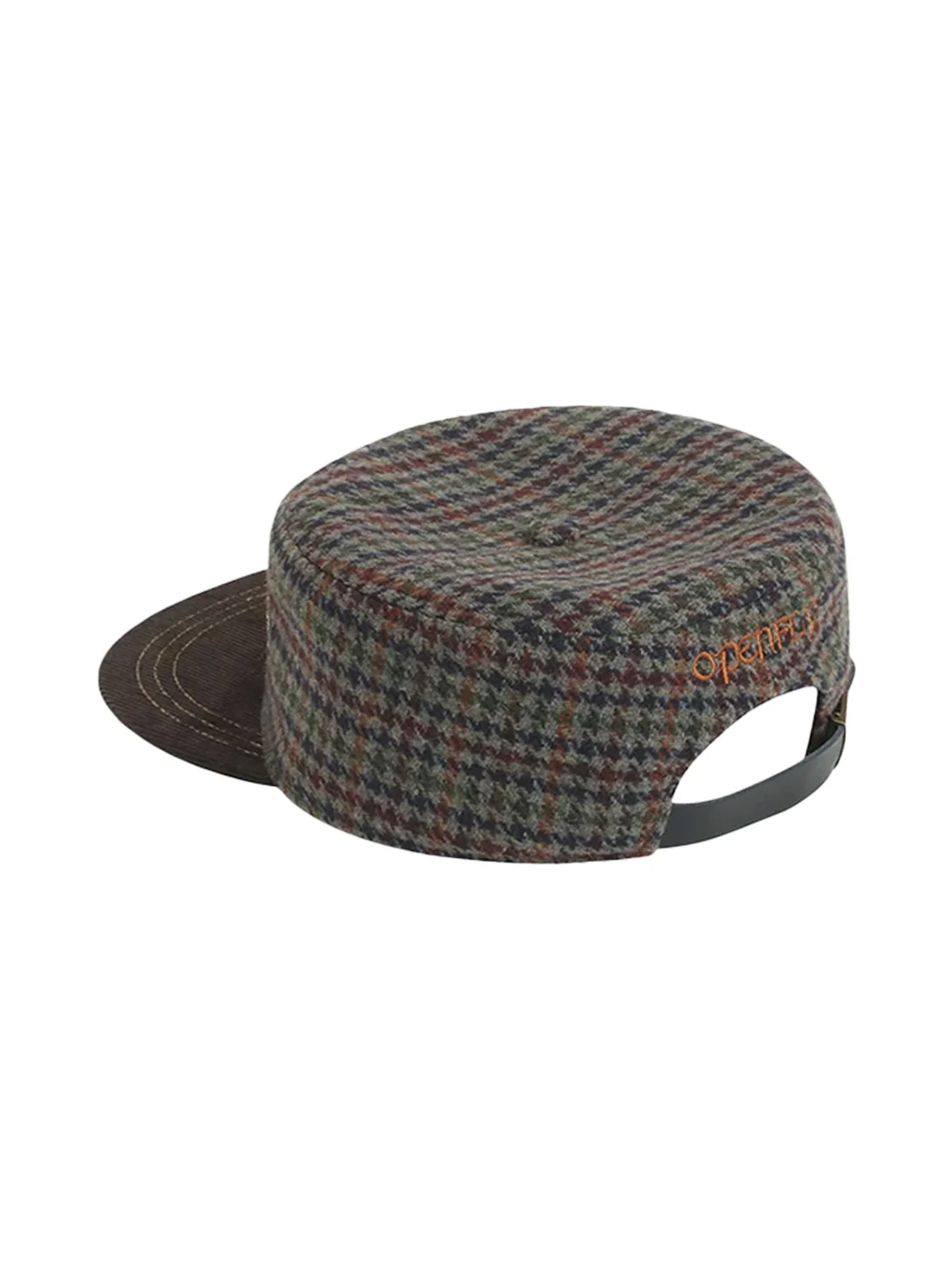 OPENFLY | Studded Houndstooth Corduroy-Brim Baseball Cap