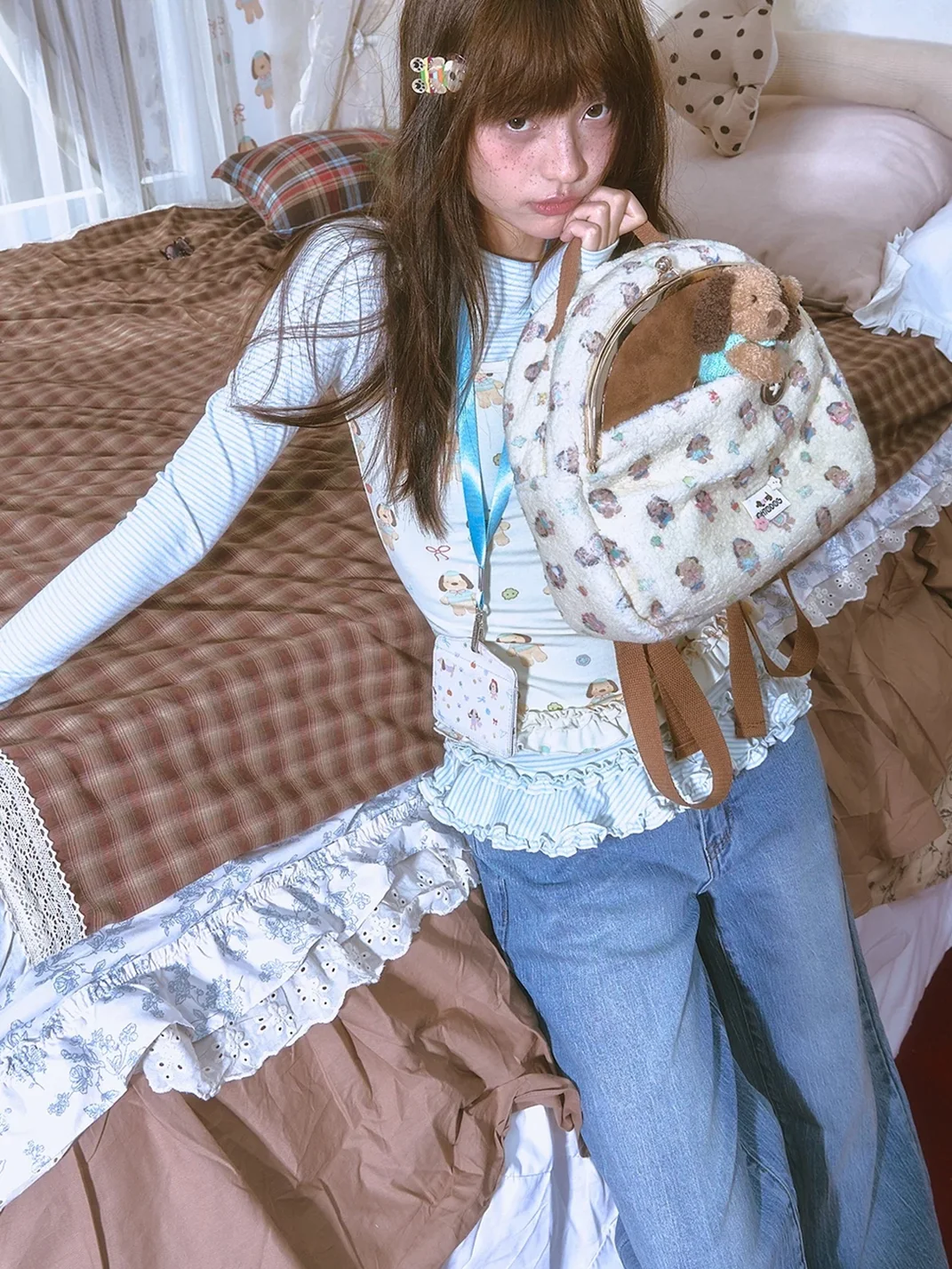 OhTODOG | Plush Dachshund Print Backpack