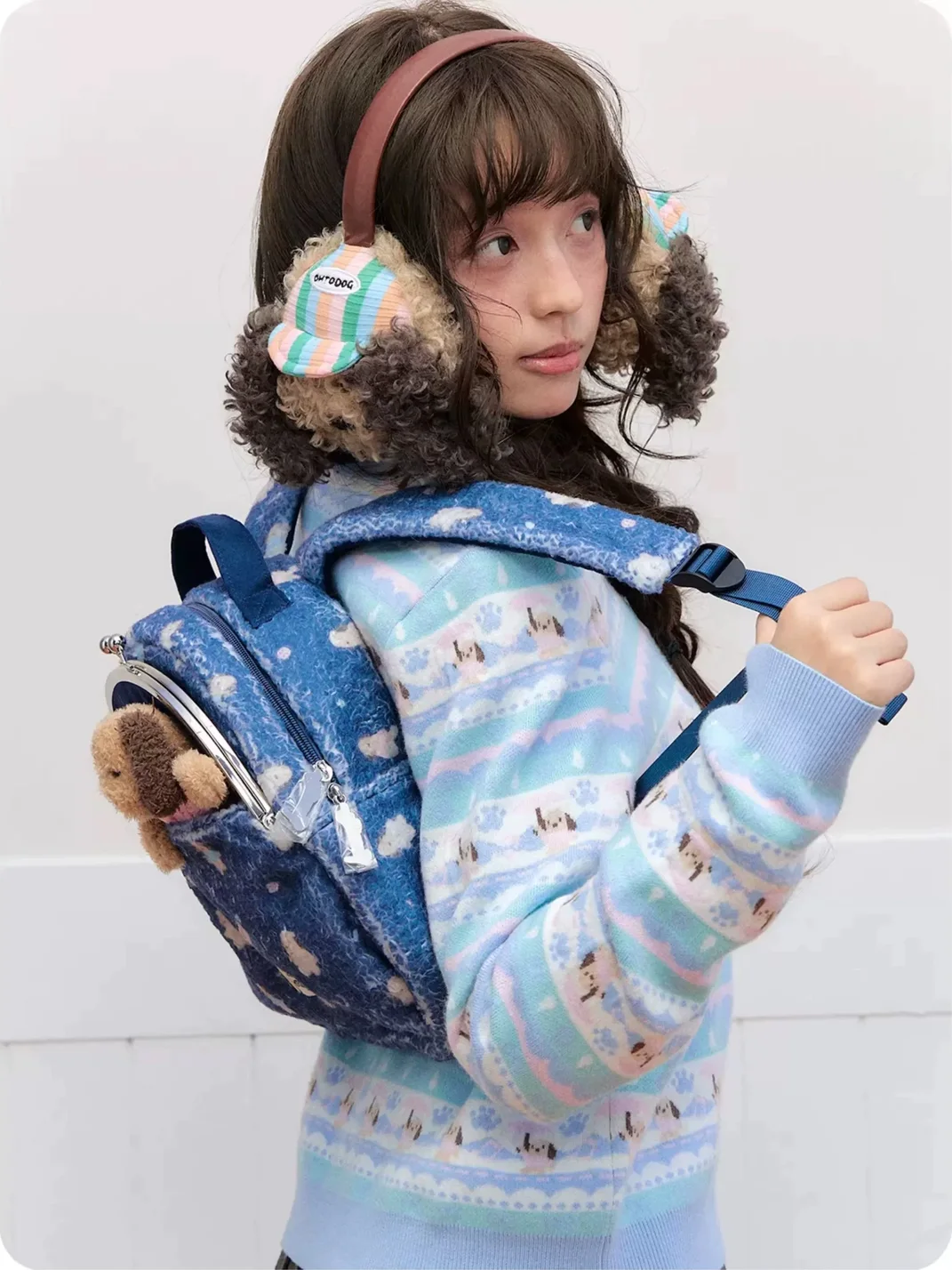 OhTODOG | Plush Dachshund Print Backpack