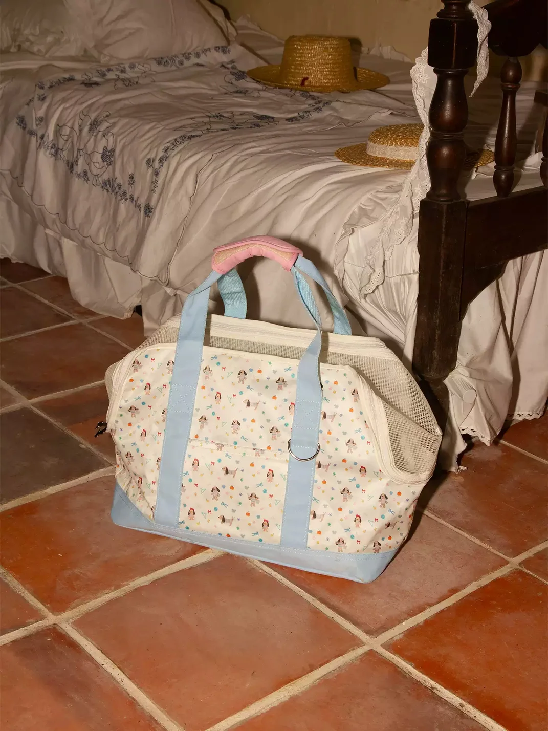 OhTODOG | Cartoon Dog Print Mesh Pet Carrier Bag