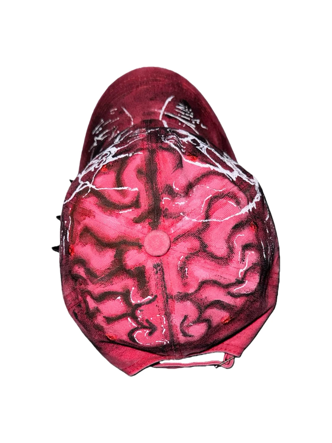 Carol's here | Hand-Painted Studded Brain Pattern Baseball Cap