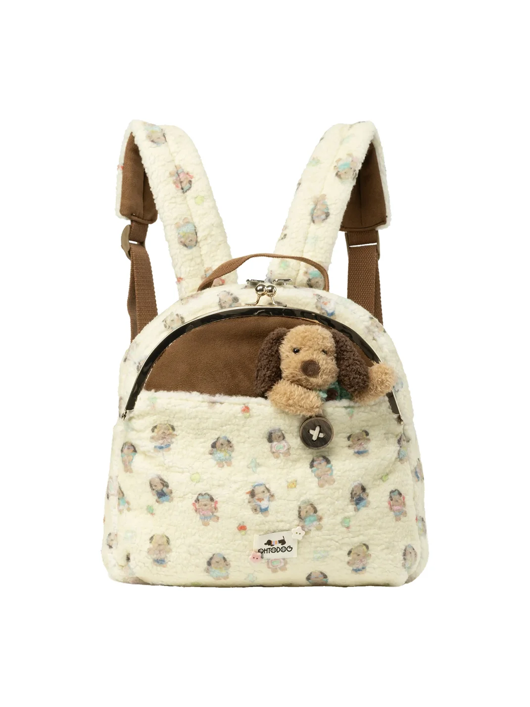 OhTODOG | Plush Dachshund Print Backpack