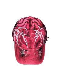 Carol's here | Hand-Painted Studded Brain Pattern Baseball Cap